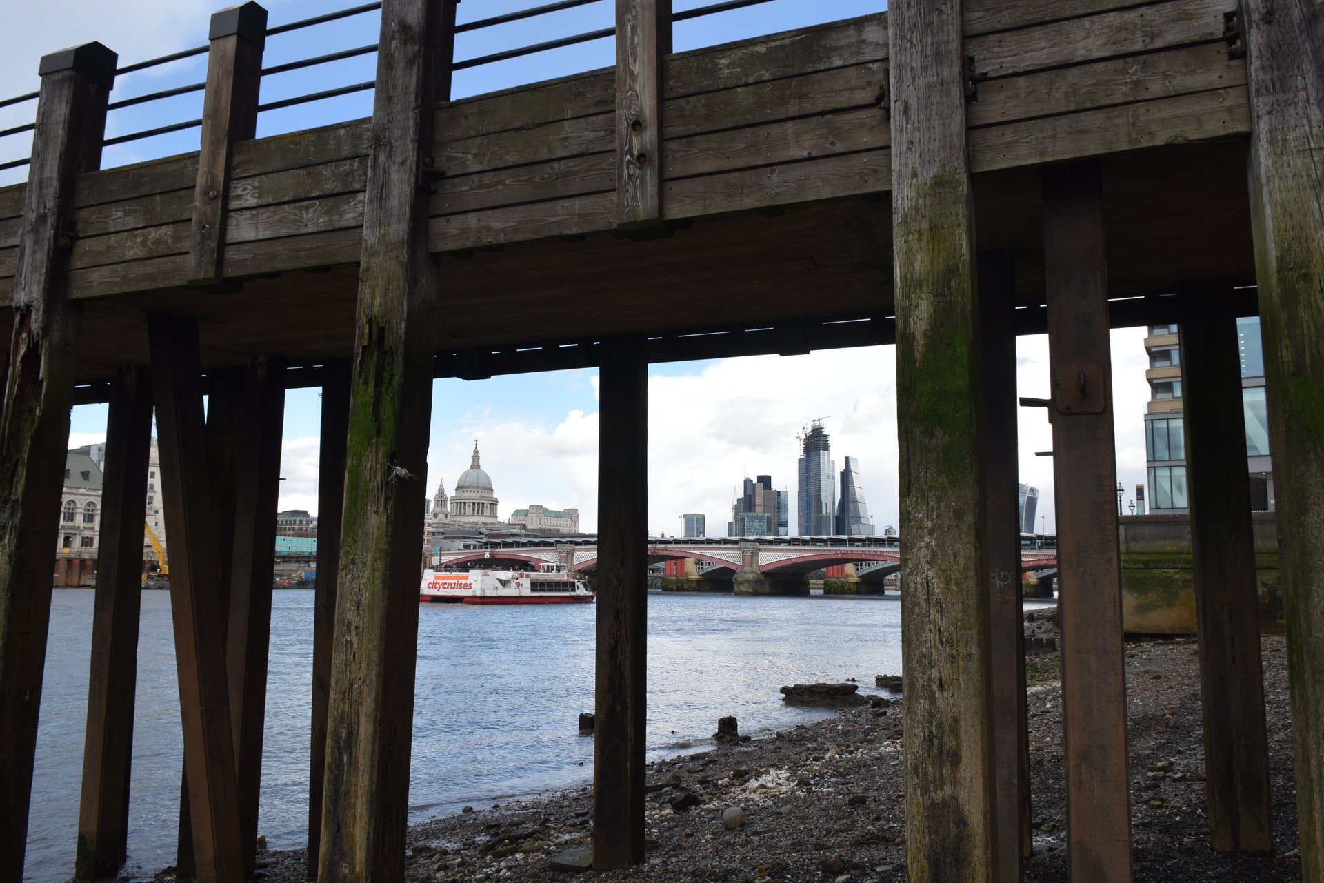 St Paul's Cathedral and the City of London skyline from the Thames
