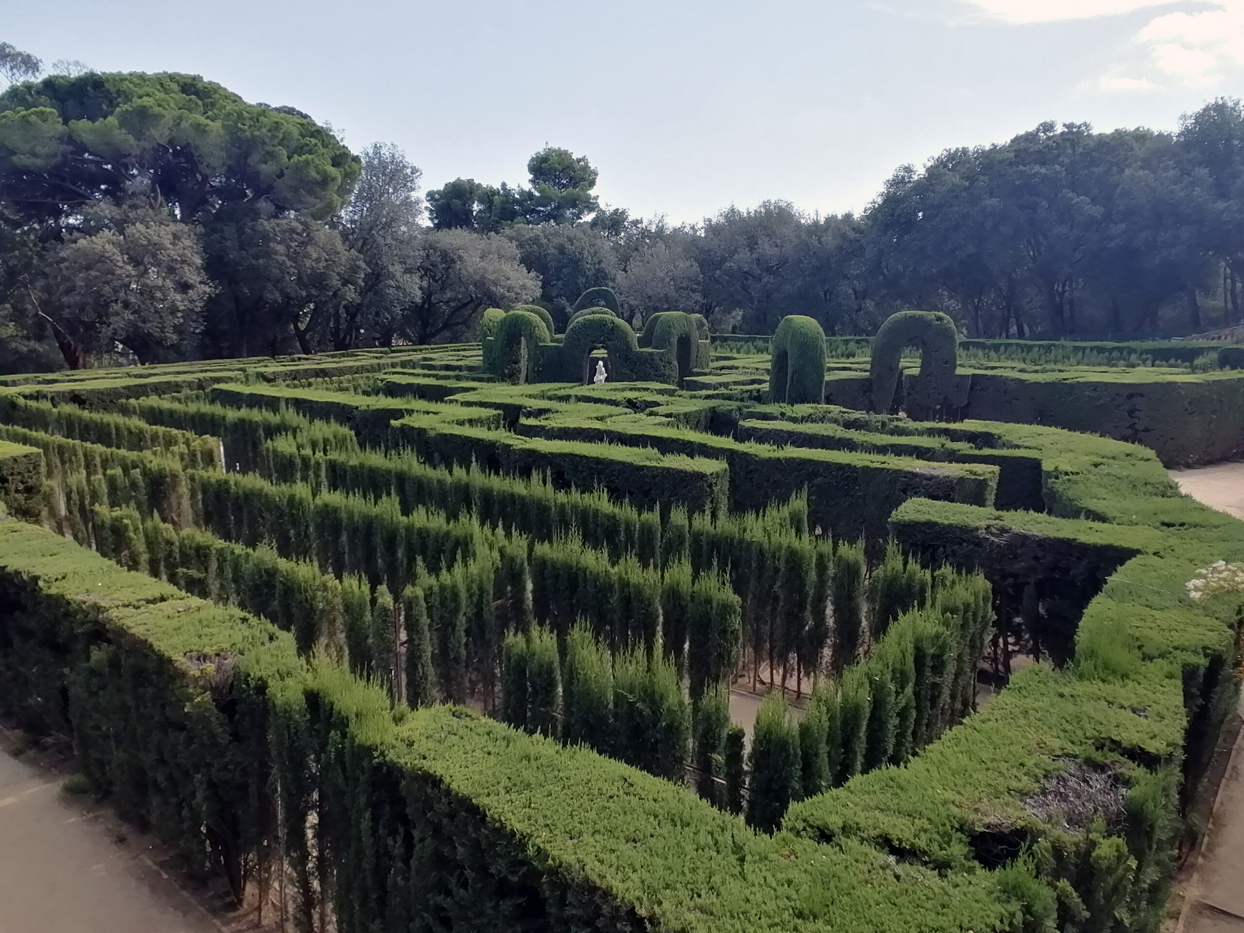 The hedge maze at Parc del Laberint d'Horta, Barcelona