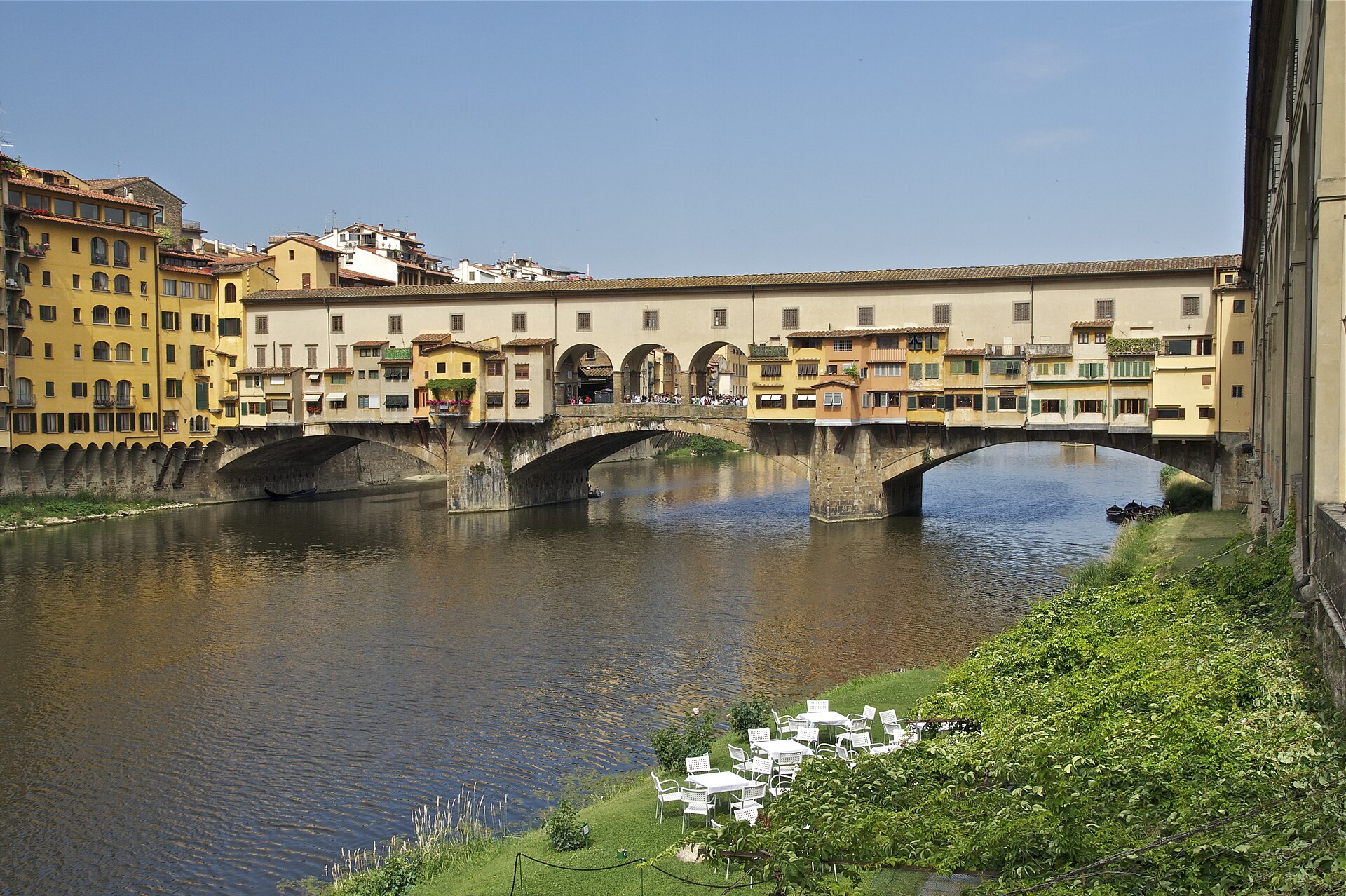 Ponte Vecchio spanning the Arno river in Florence