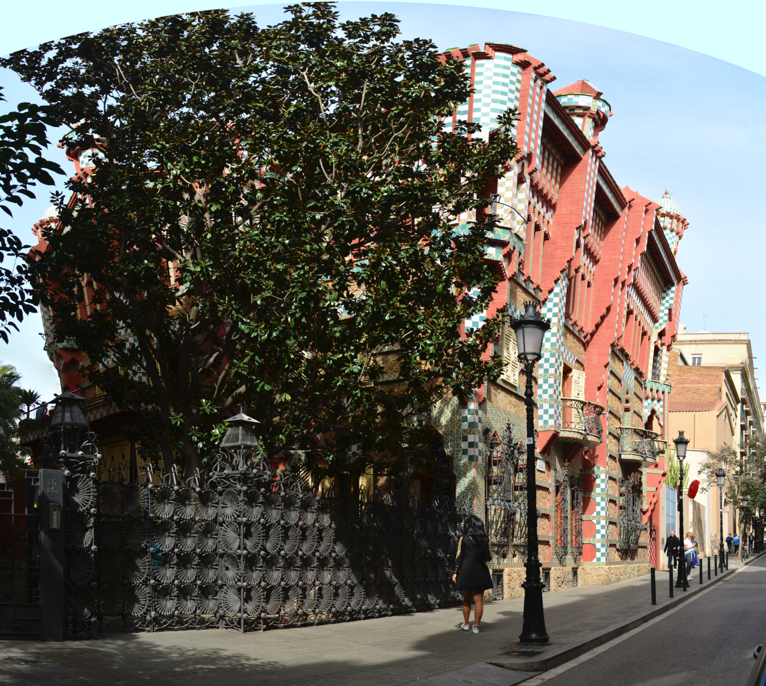 Gaudi's Casa Vicens, his first house, in Gracia Barcelona