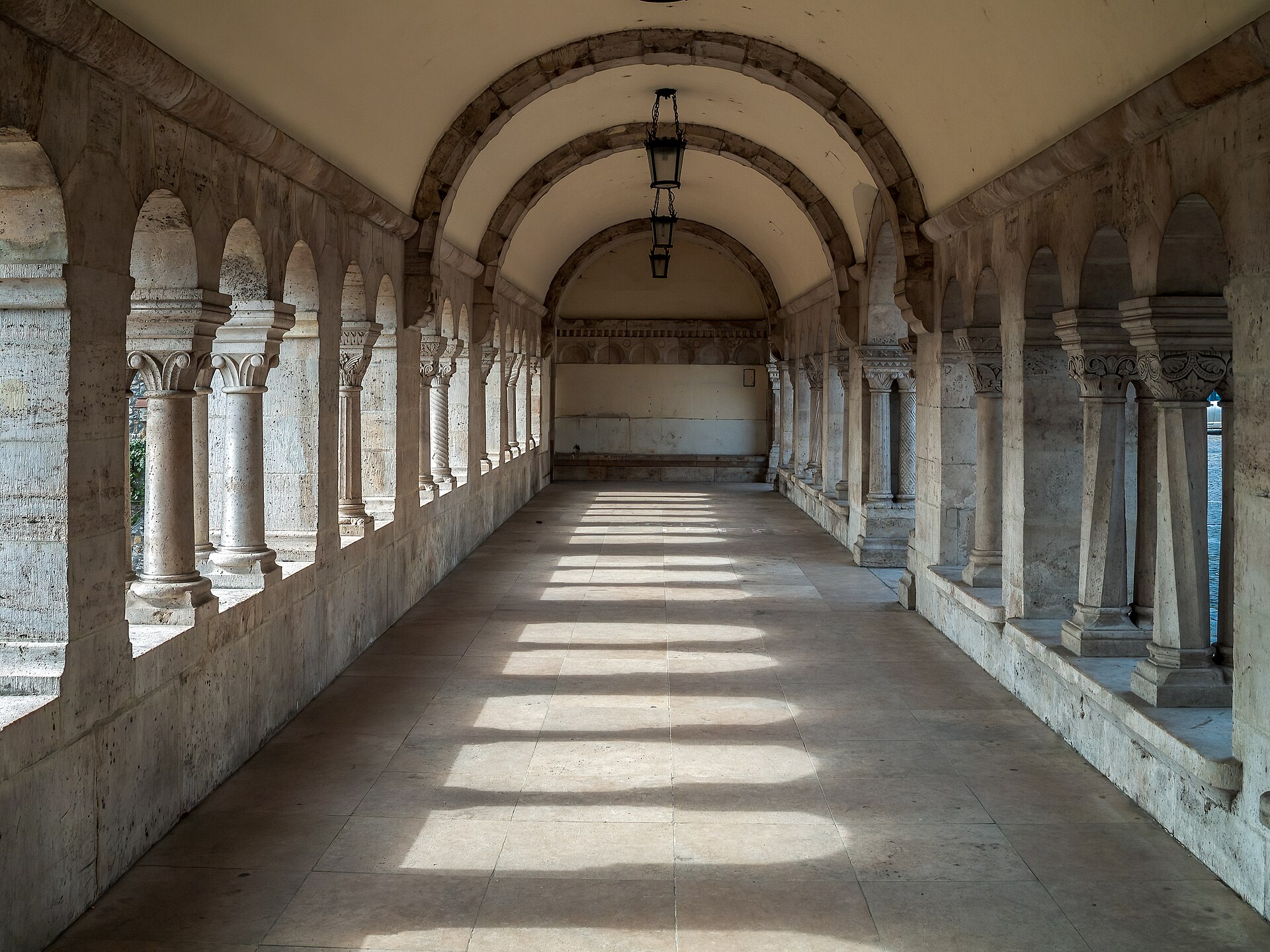 Budapest 3-day itinerary: arcaded terraces of Fisherman's Bastion