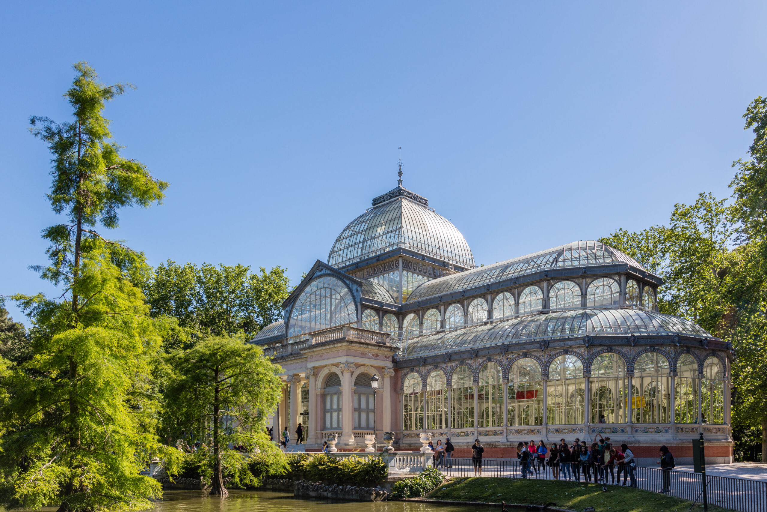 Crystal Palace in Retiro Park Madrid