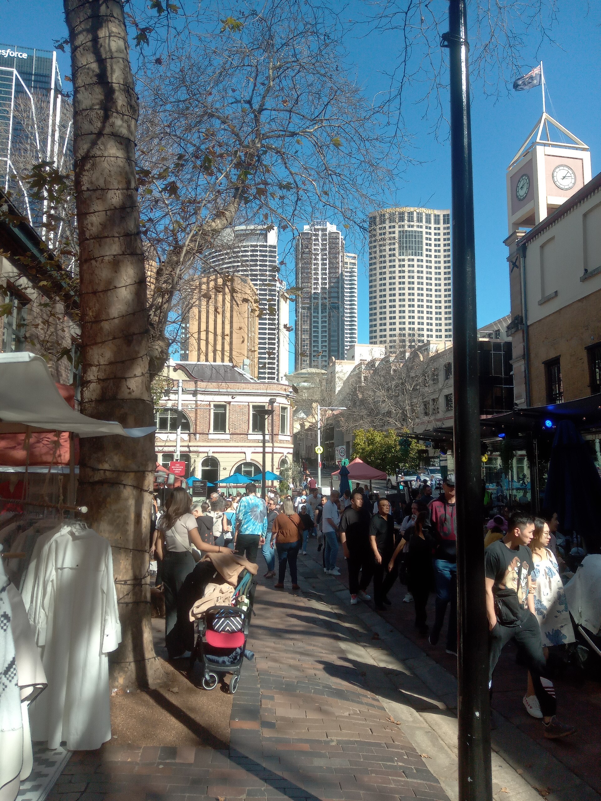 Historic sandstone lane in The Rocks, Sydney