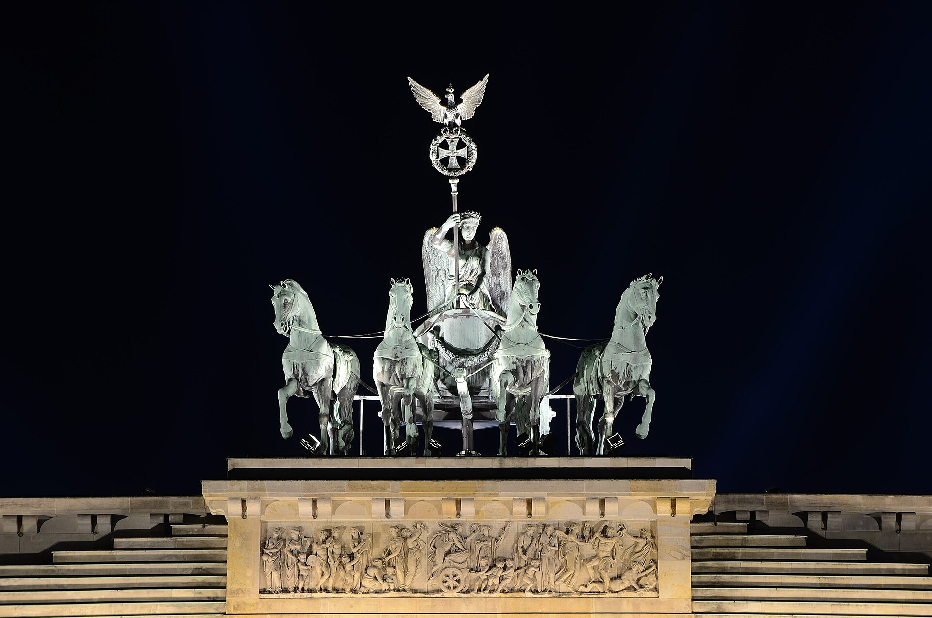 Brandenburg Gate in Berlin at night
