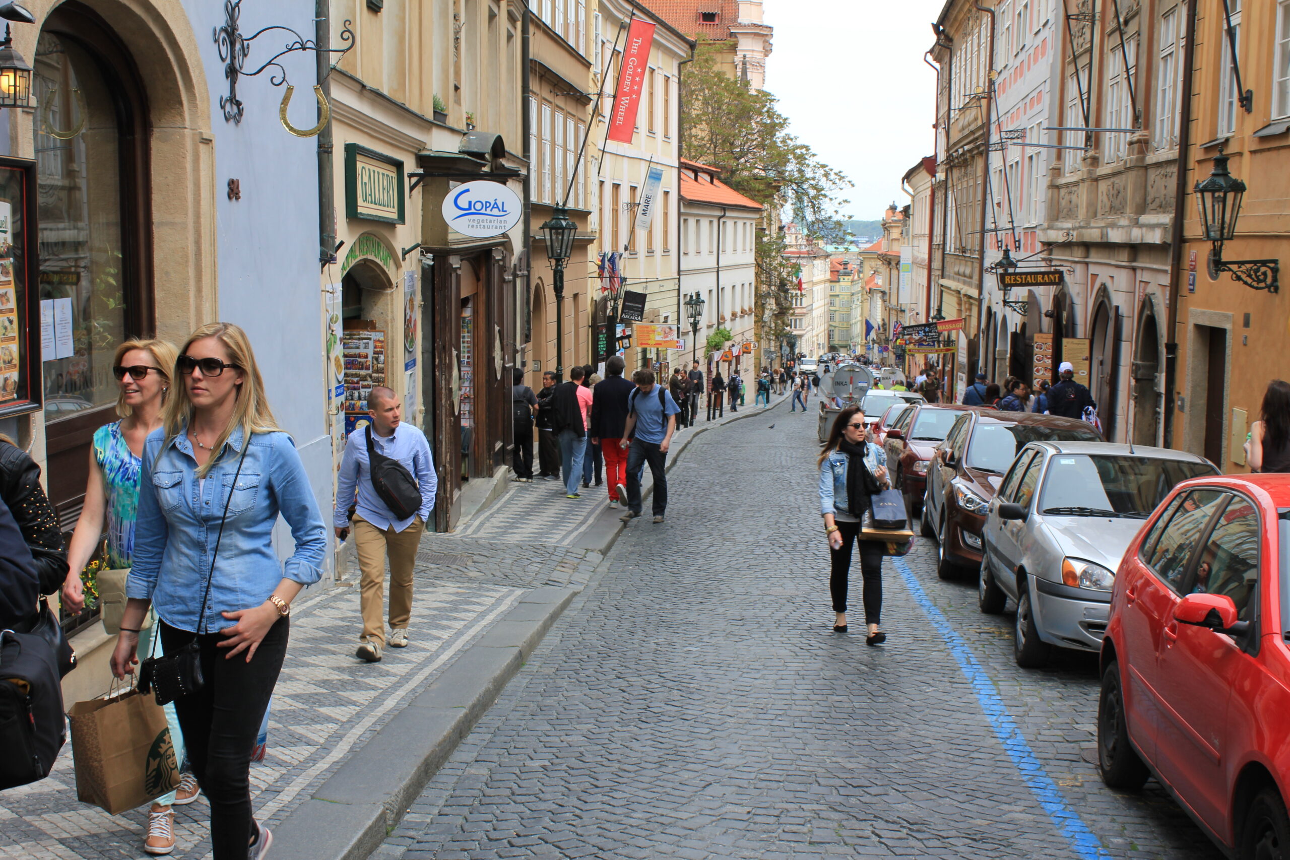 Nerudova Street in Malá Strana, Prague's Lesser Town