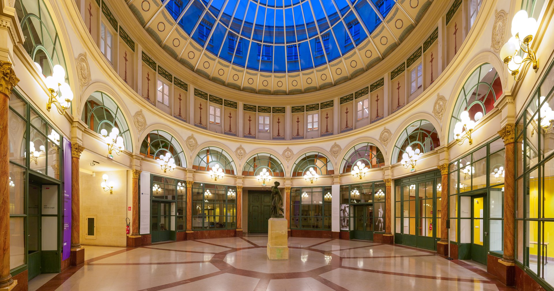 Glass-roofed covered passage in Paris