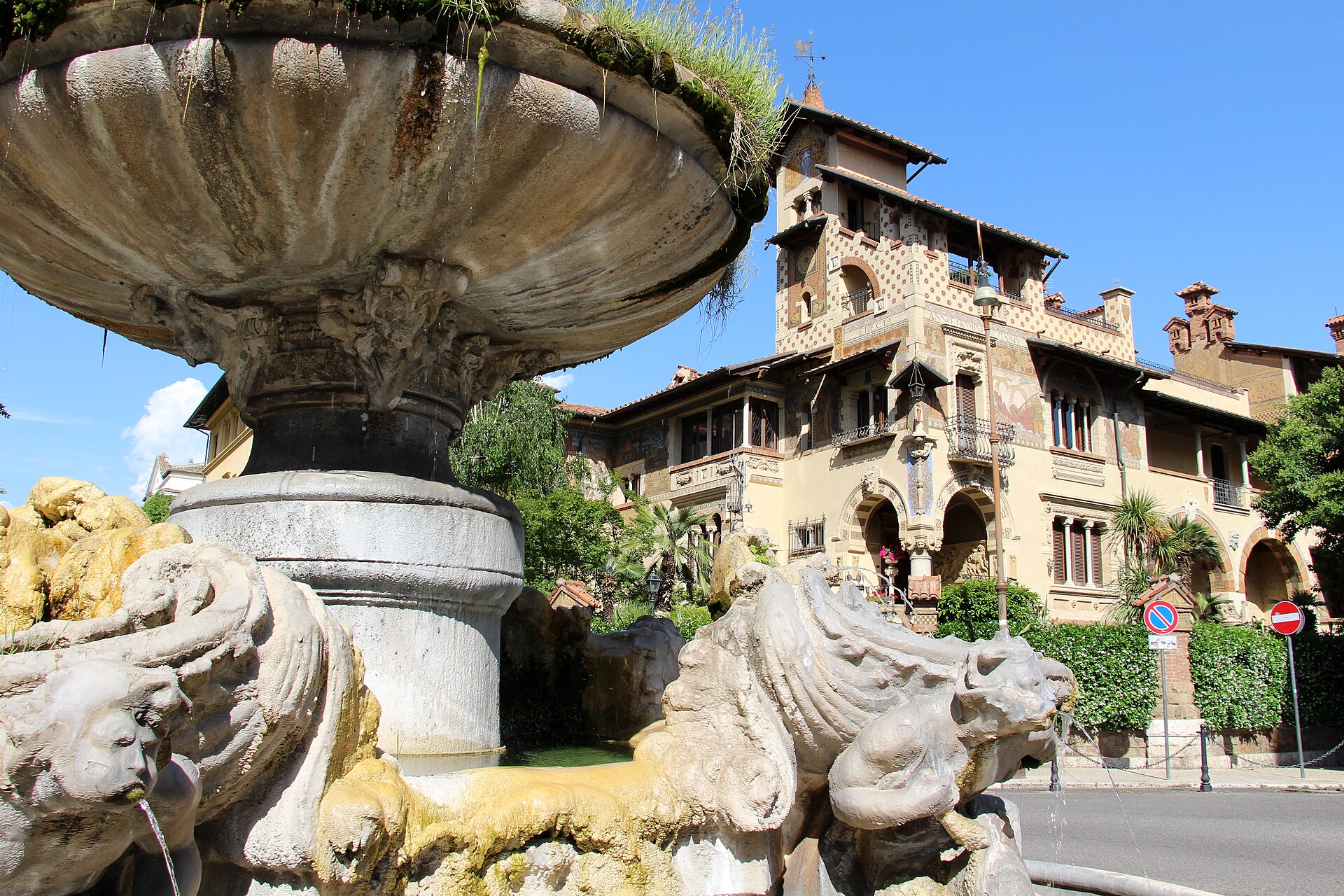 The Frog Fountain (Fontana delle Rane) in Rome's Quartiere Coppedè