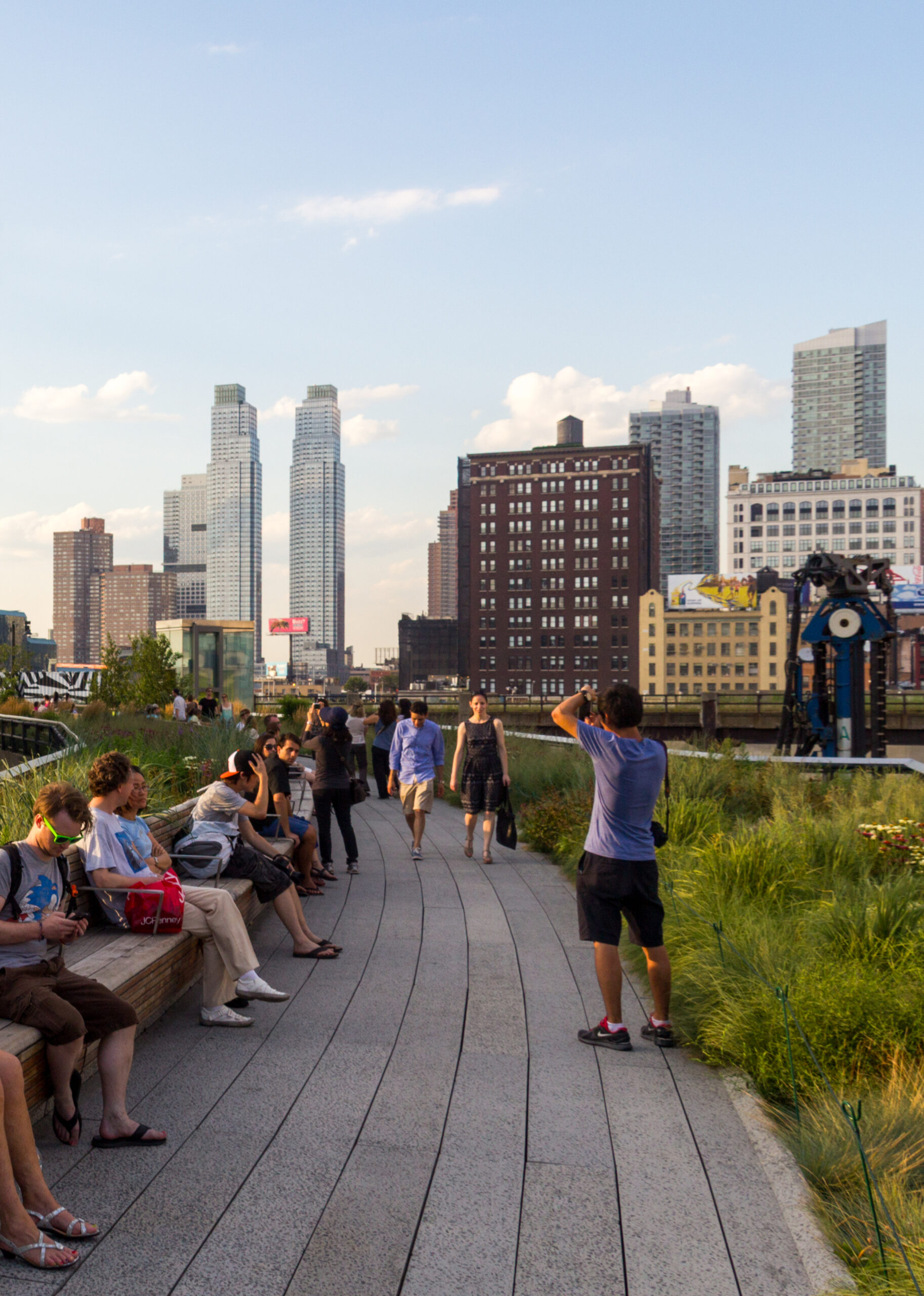 The High Line elevated park in Chelsea, New York