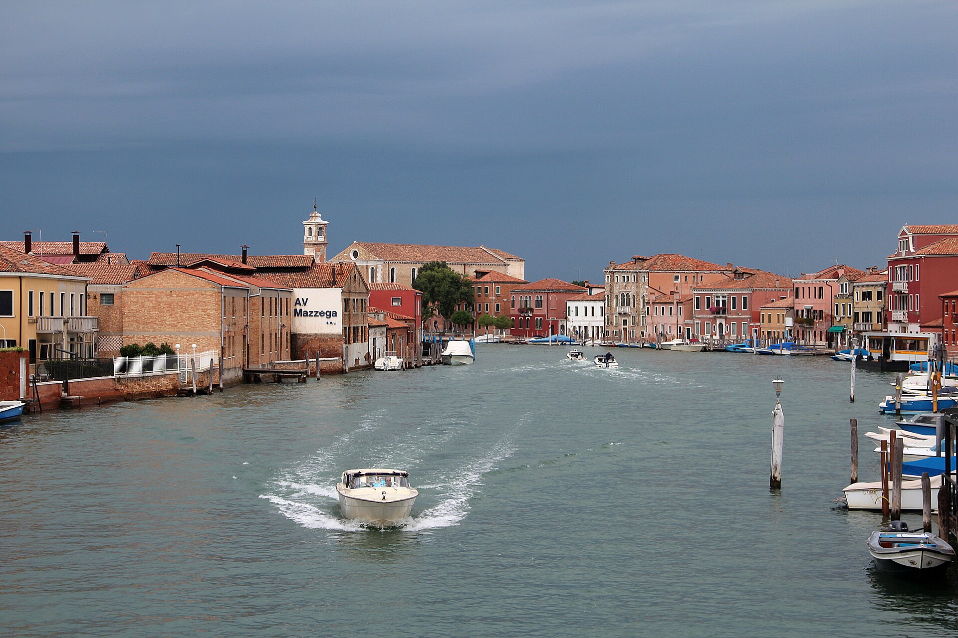 Canal in Murano with the church of Santa Maria degli Angeli