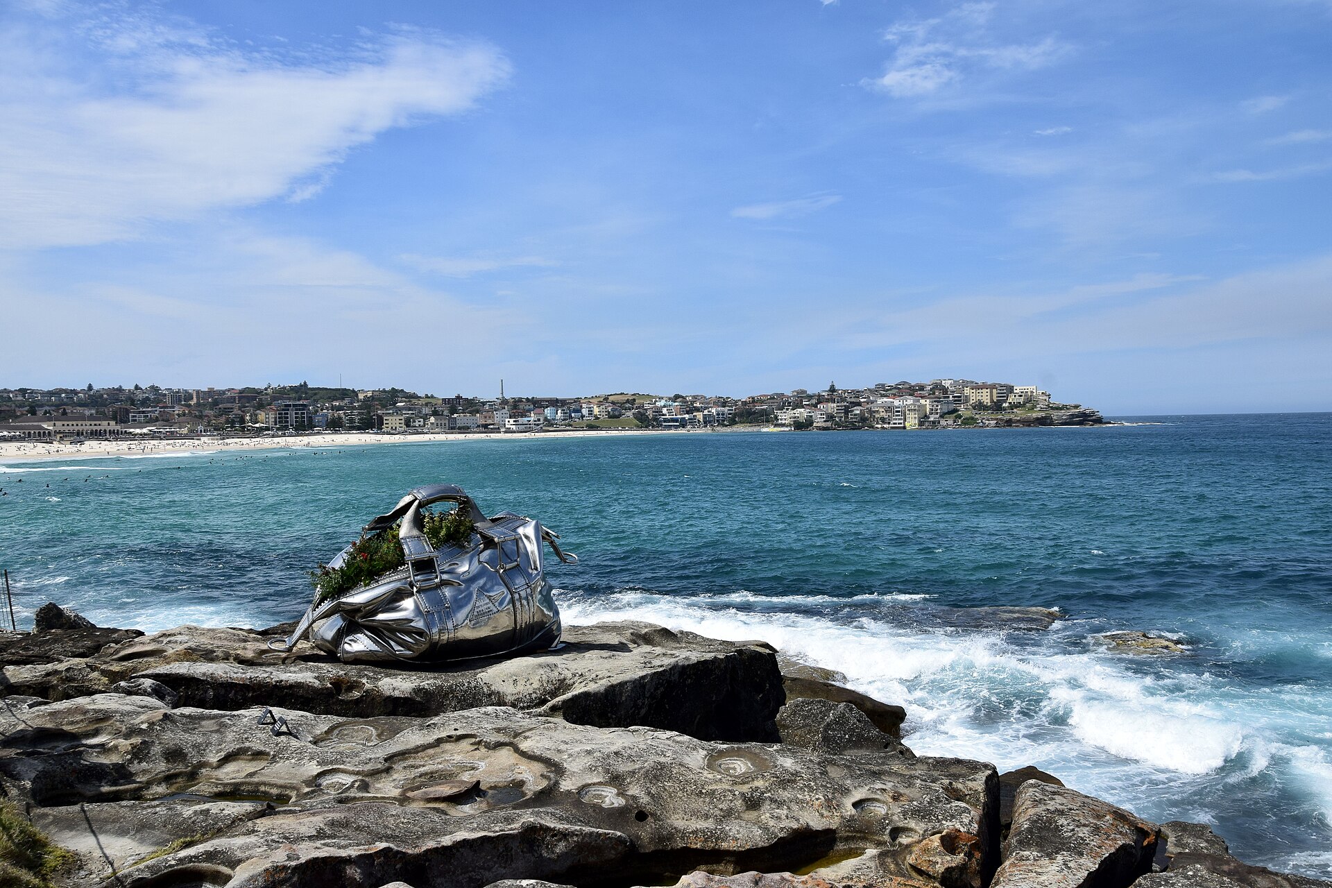 Bondi Beach curving along the Sydney coastline