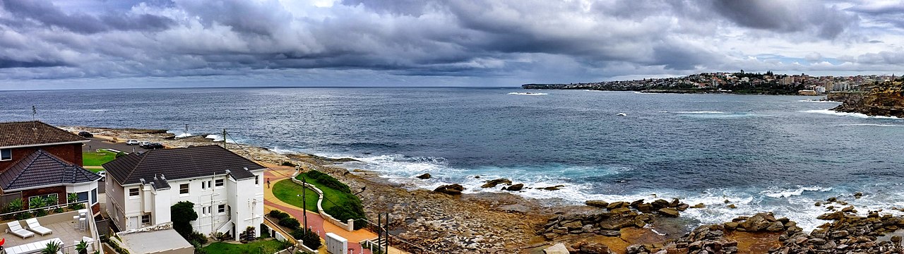Panoramic view of Gordon's Bay on Sydney's eastern coastline between Clovelly and Coogee