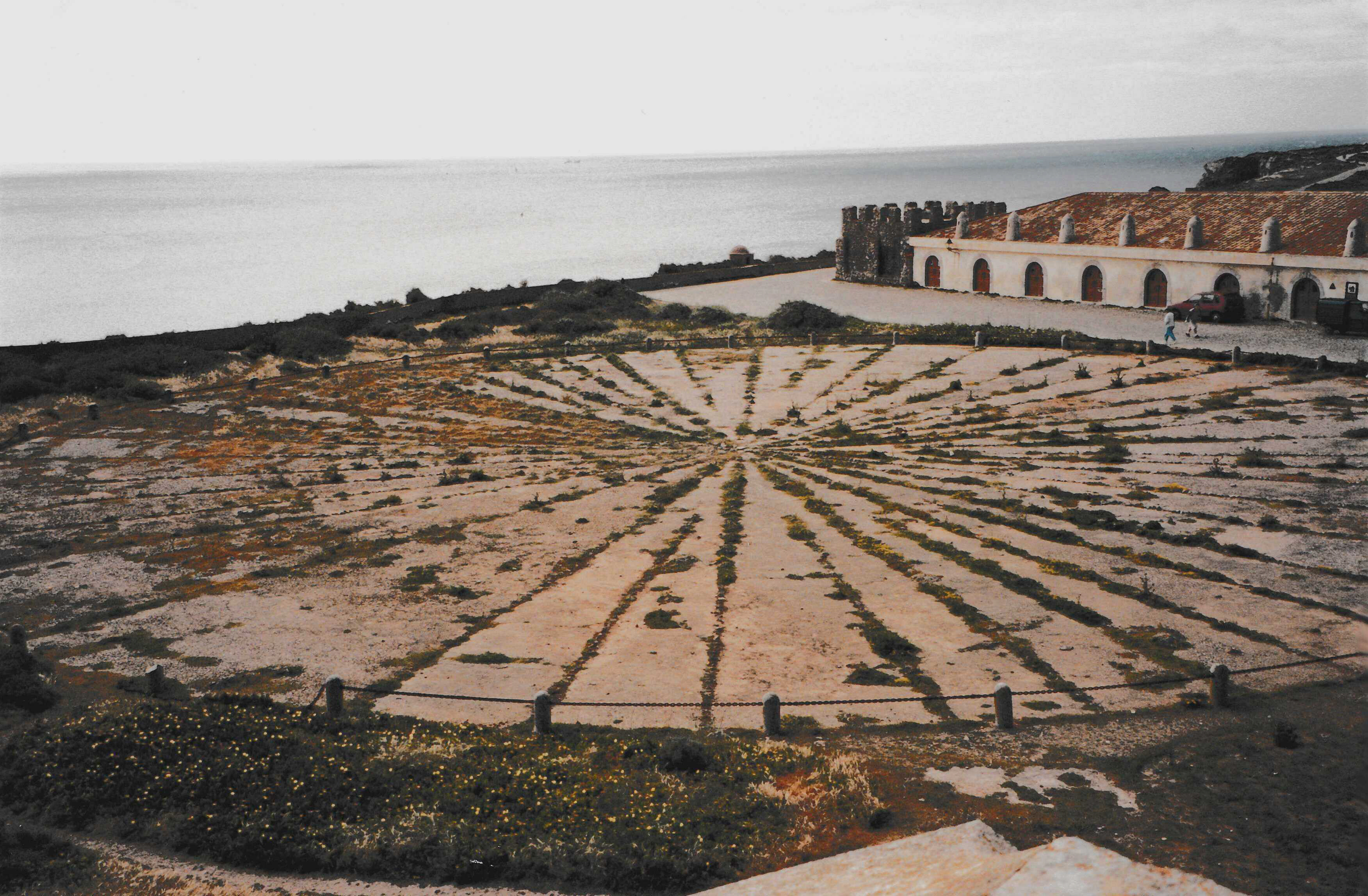 Fortaleza de Sagres fortress on the sea cliffs, Algarve Portugal