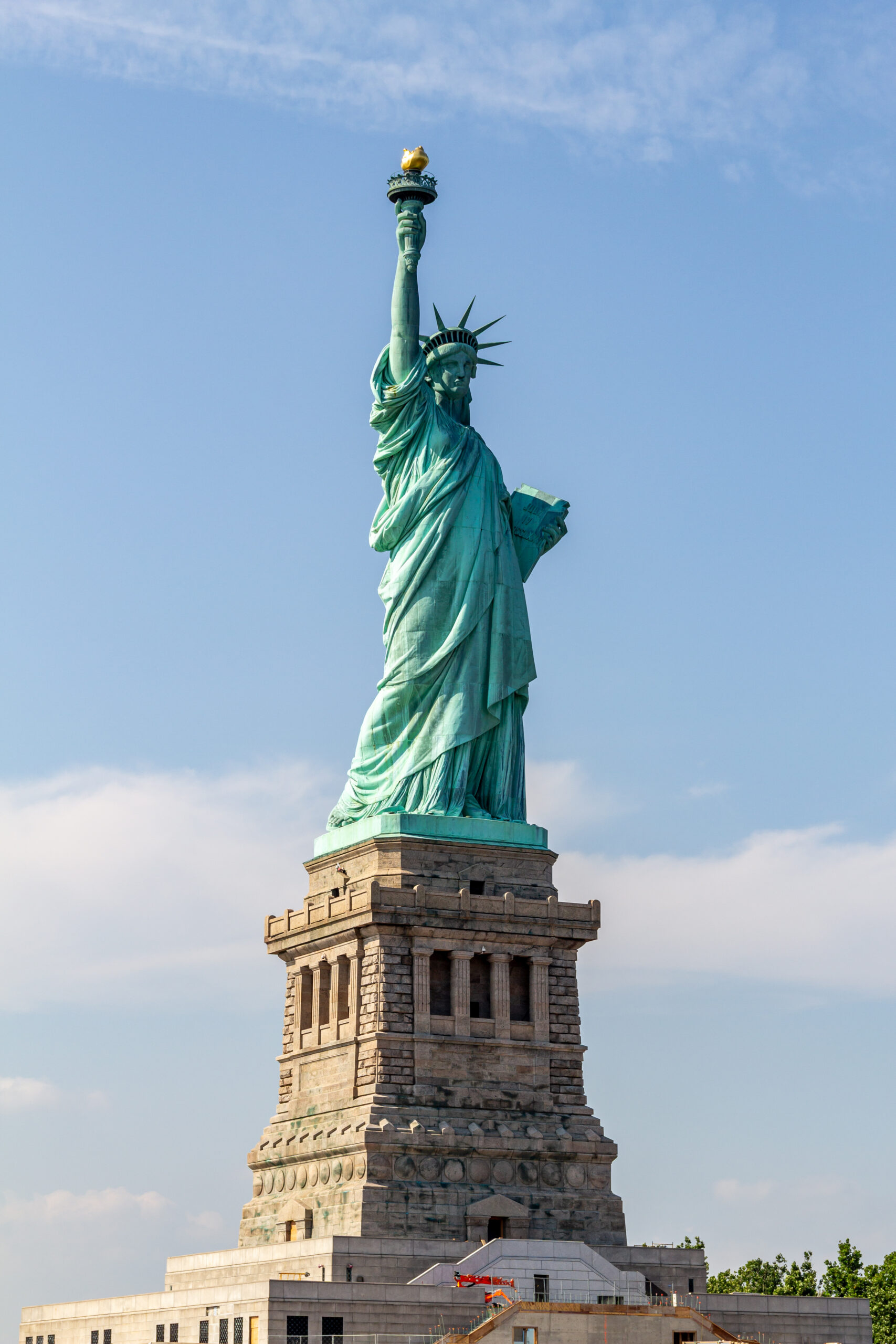 The Statue of Liberty in New York Harbor
