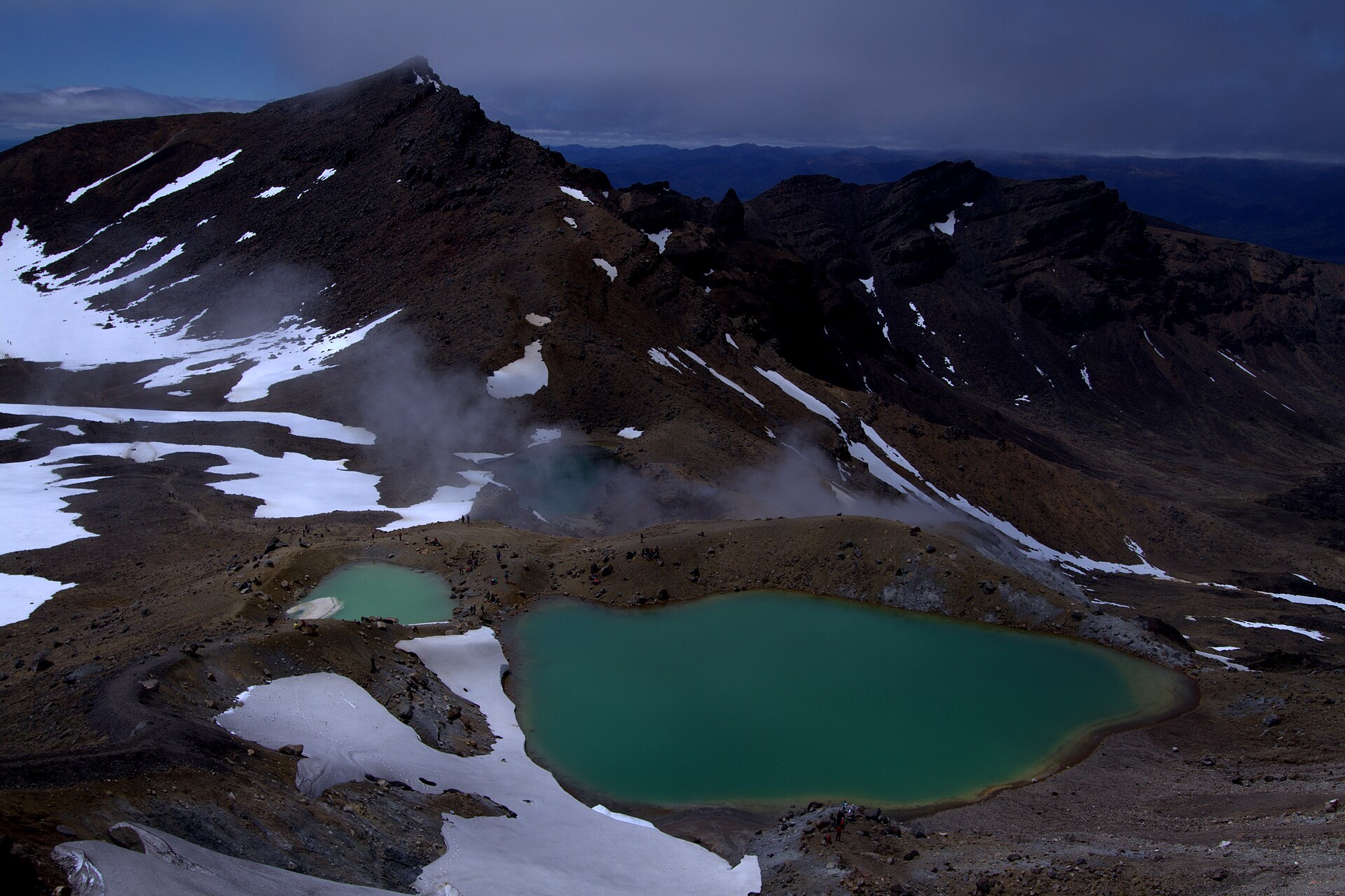 Emerald Lakes on the Tongariro Alpine Crossing