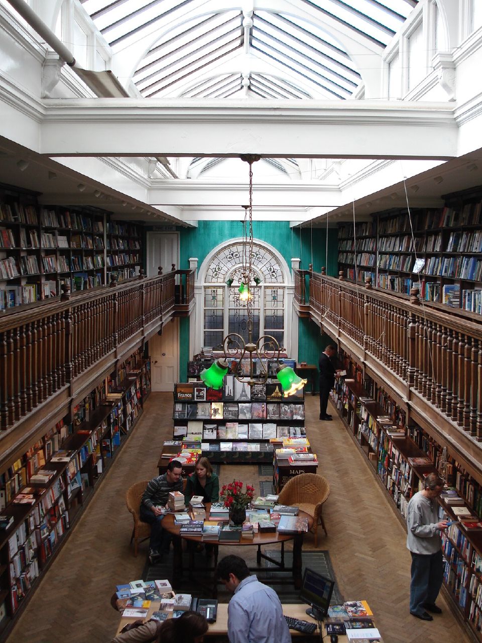 Daunt Books Marylebone — Edwardian bookshop with oak galleries