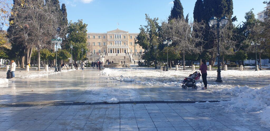Syntagma Square in central Athens