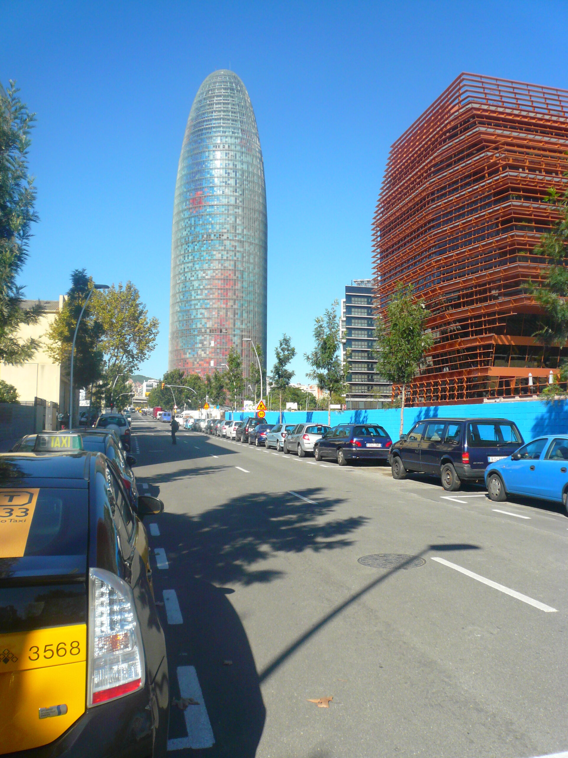 A quiet street in Poblenou, the former industrial district turned creative quarter.