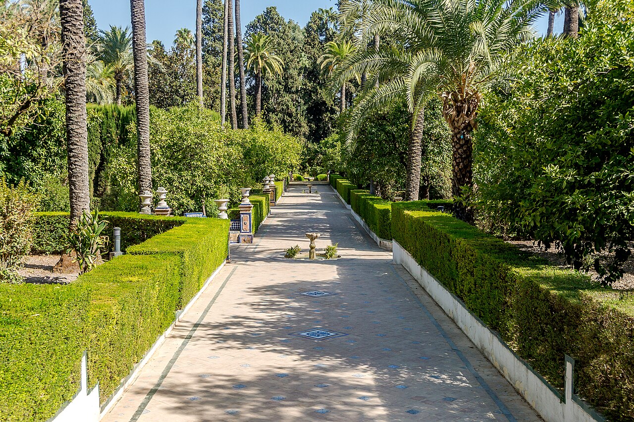 Gardens of the Real Alcázar in Seville