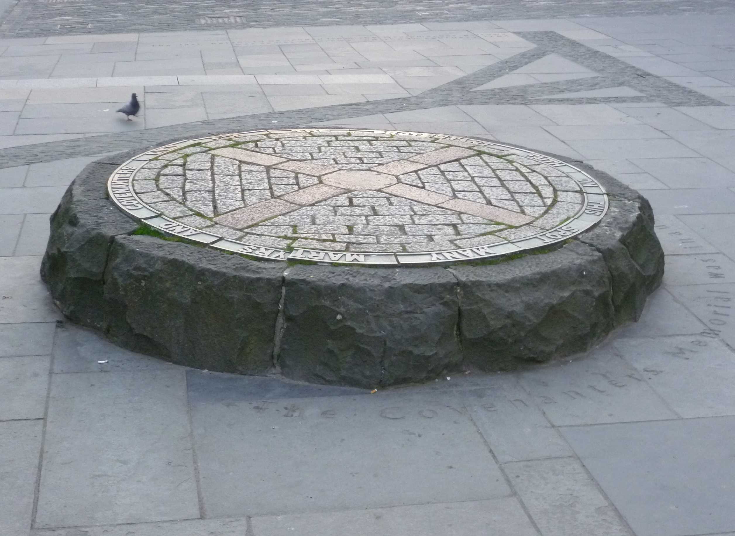 Grassmarket Edinburgh square beneath Edinburgh Castle rock