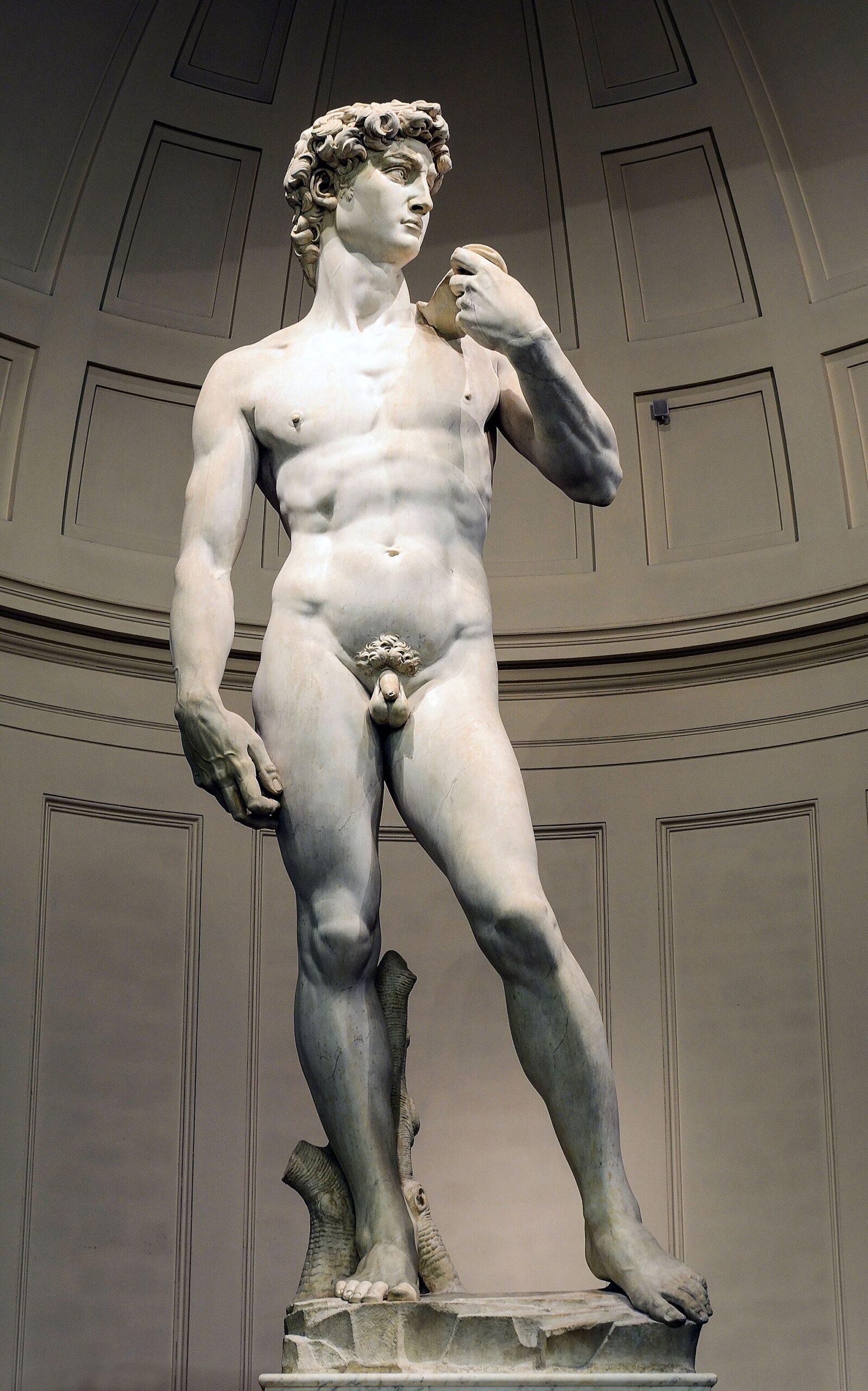 Michelangelo's Statue of David in Florence's Accademia Gallery