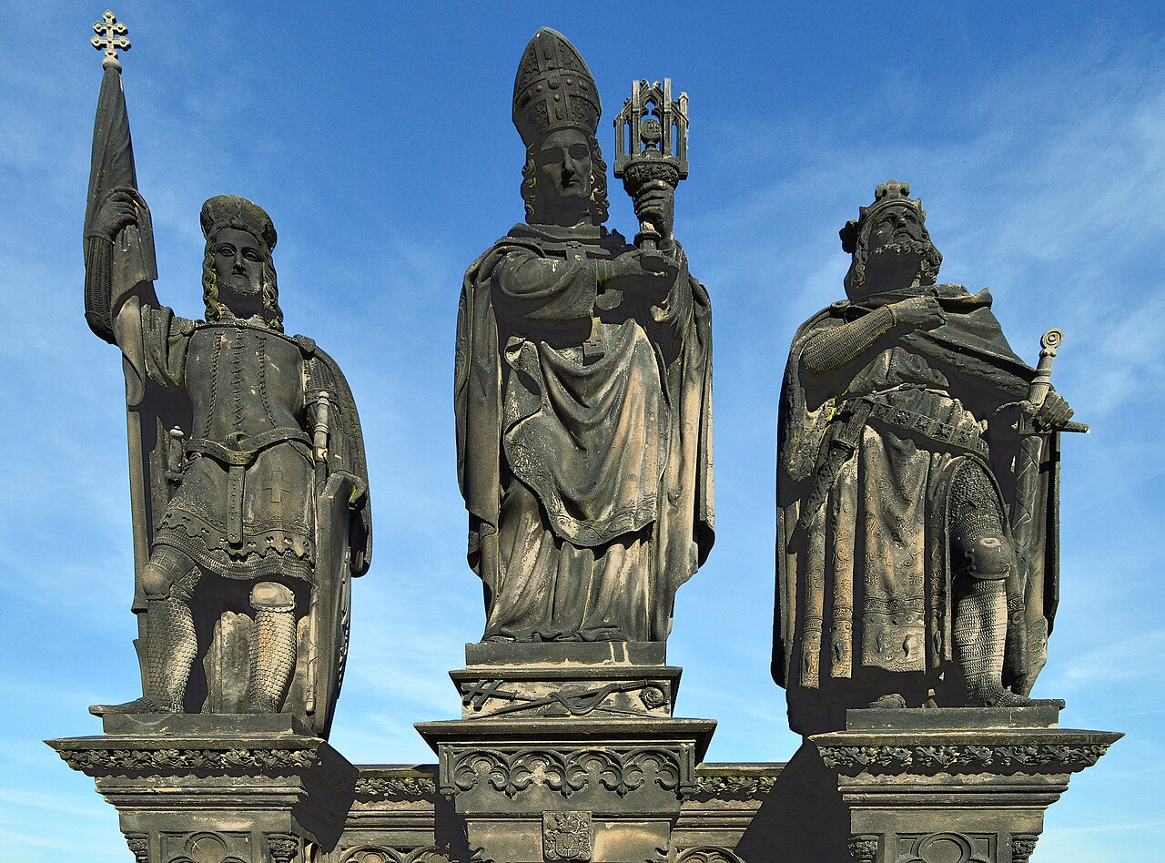 Charles Bridge spanning the Vltava in Prague