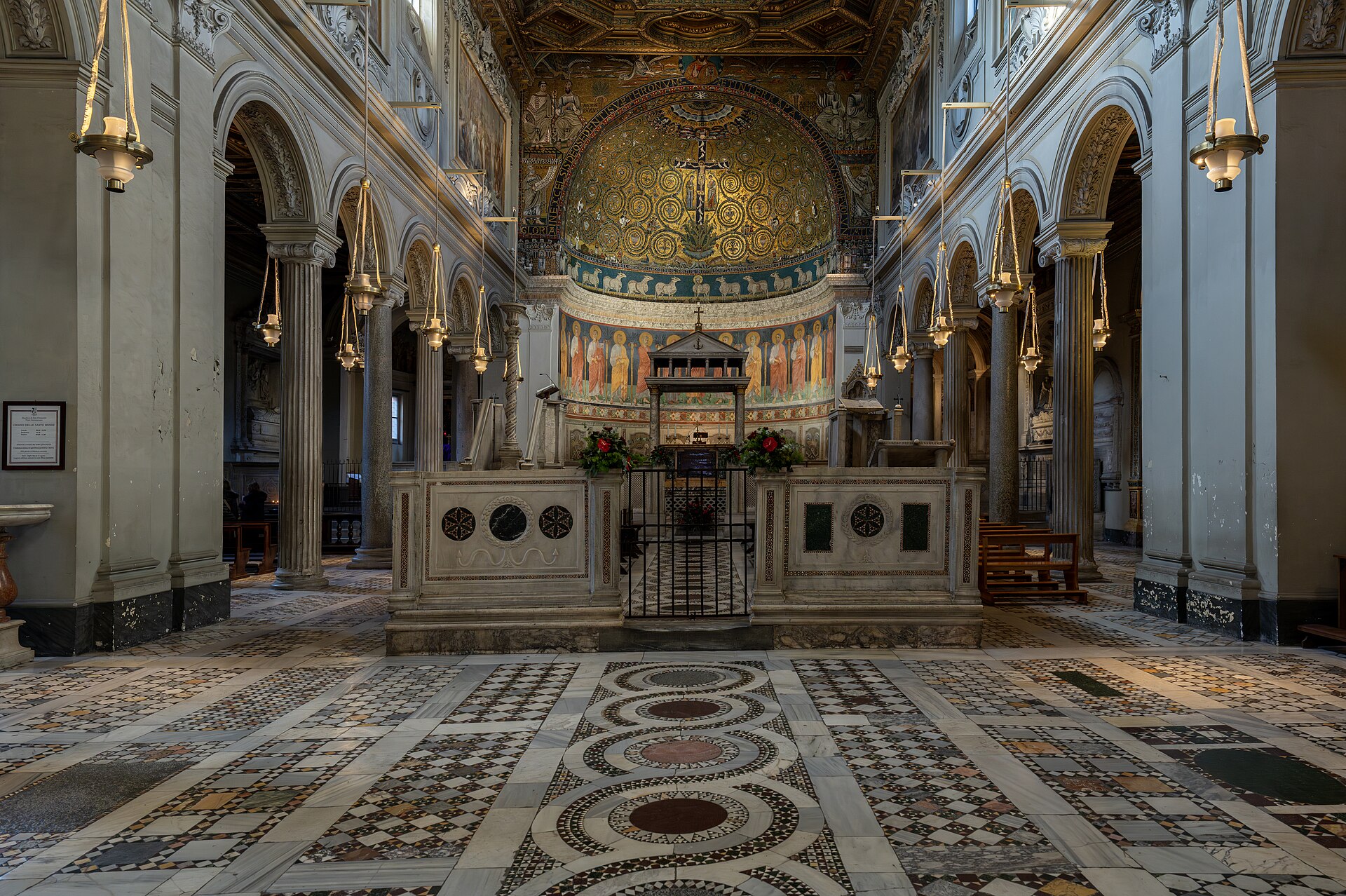 Interior of the Basilica di San Clemente in Rome
