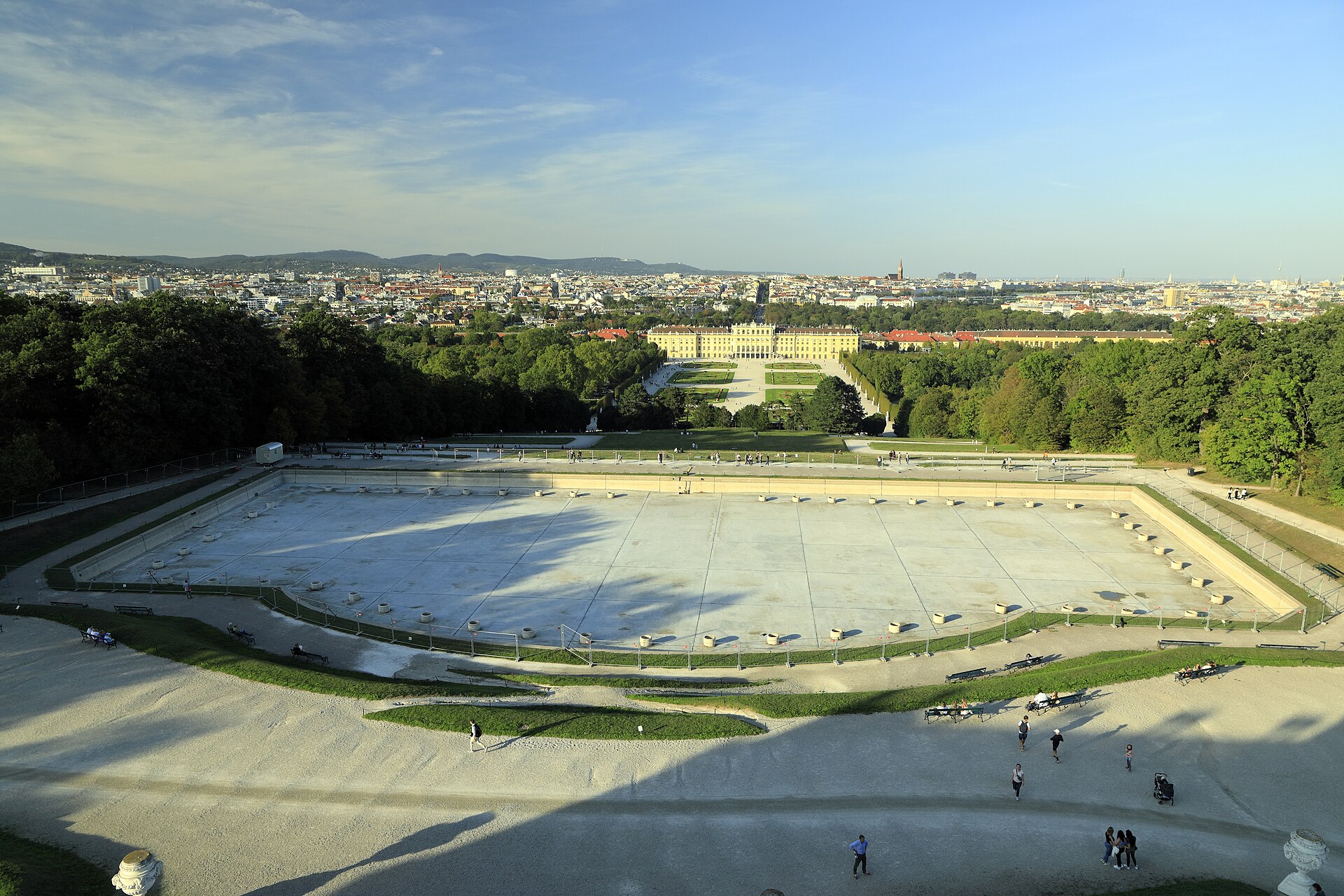 The Gloriette and gardens at Schönbrunn Palace