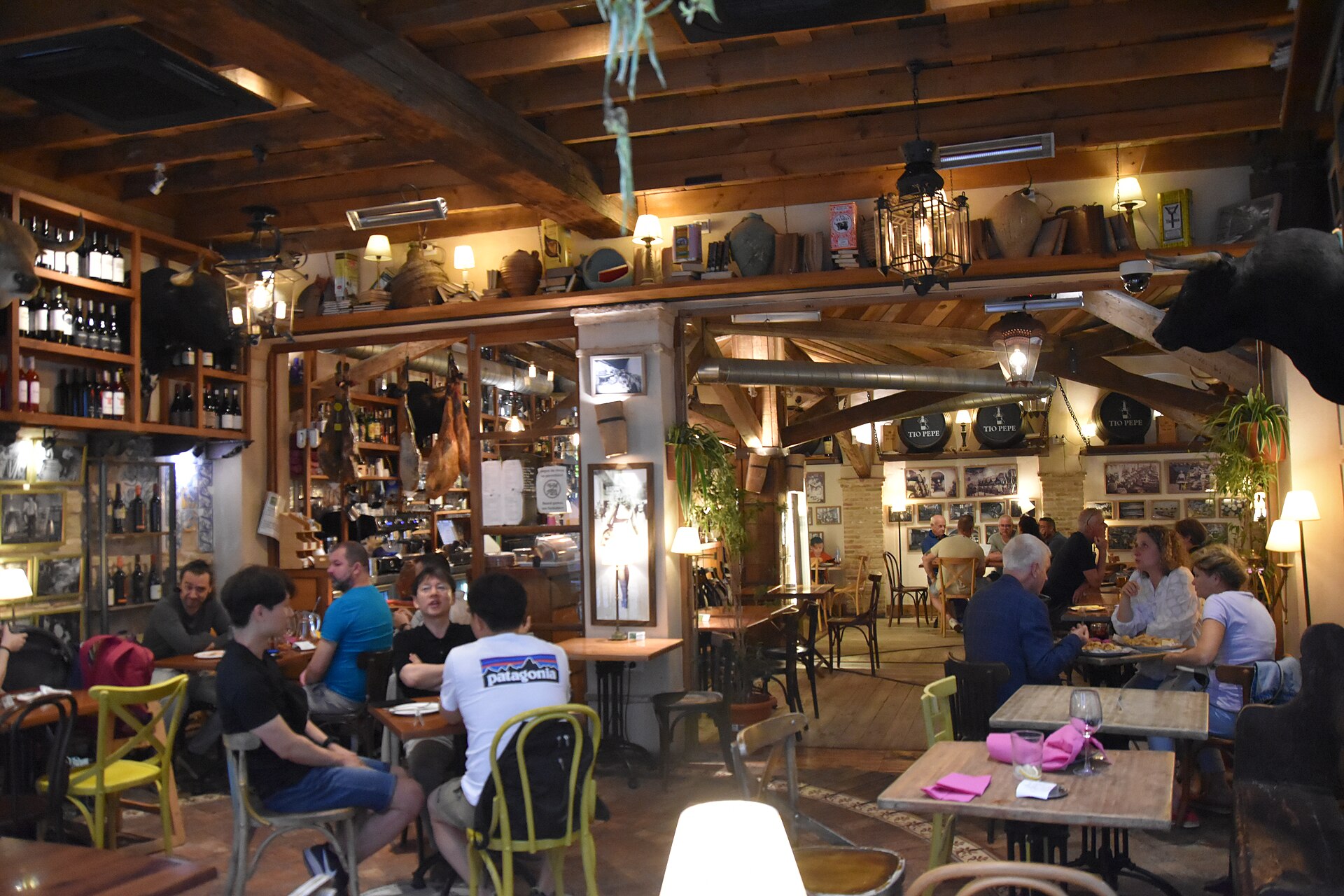 Inside a traditional Seville tapas bar