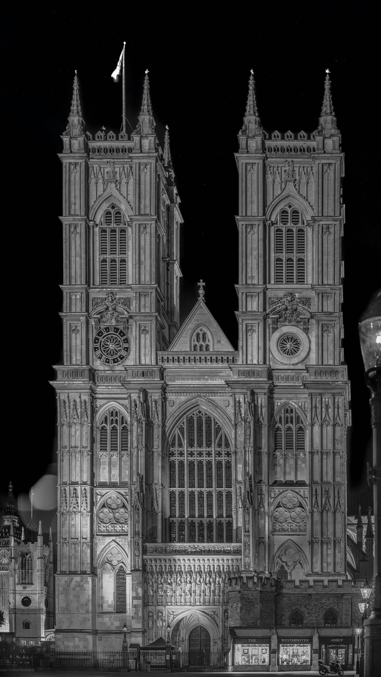 Westminster Abbey west front facade London