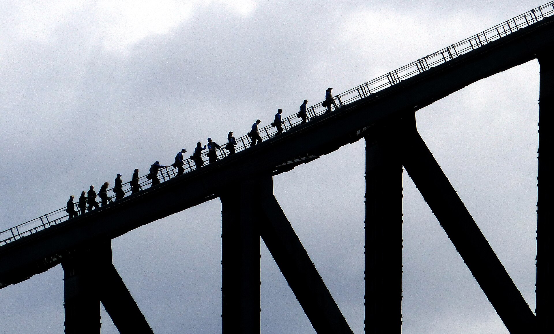 Climbers on the Sydney Harbour Bridge