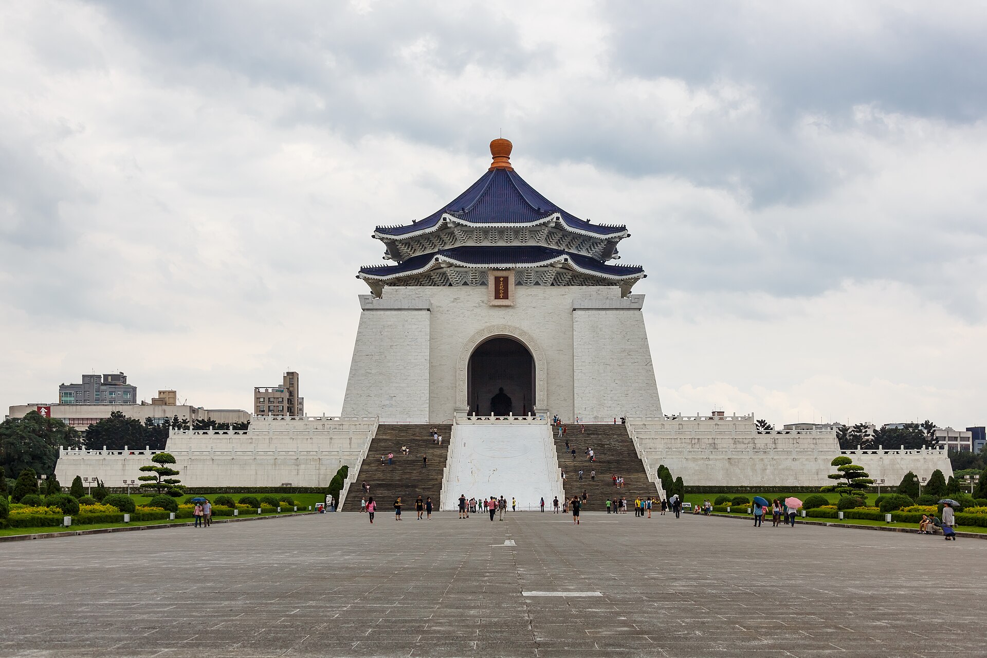 Chiang Kai-shek Memorial Hall and its grand plaza in Taipei, Taiwan