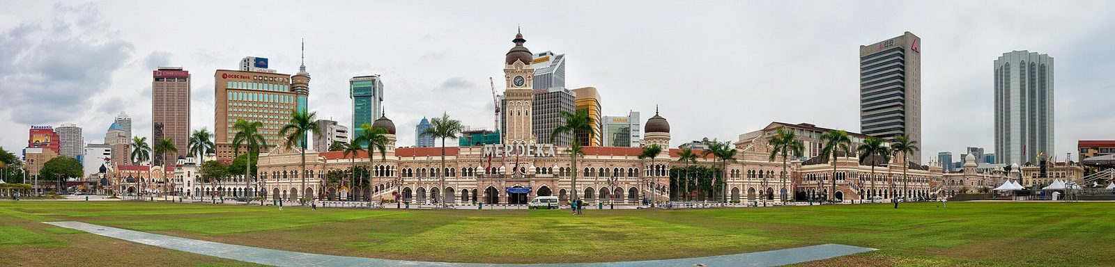 Sultan Abdul Samad Building across Merdeka Square in Kuala Lumpur