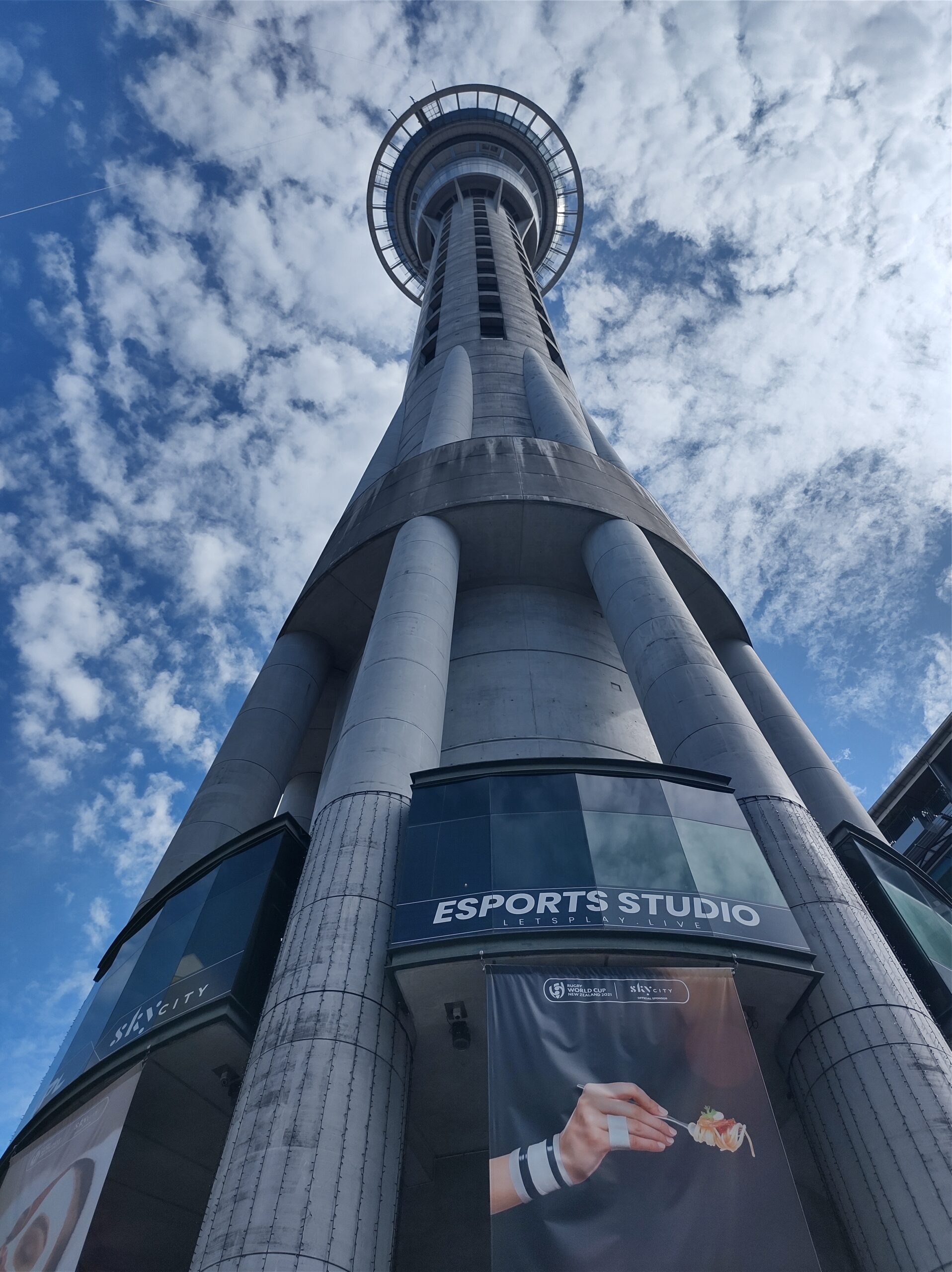 Auckland's Sky Tower rising above the city
