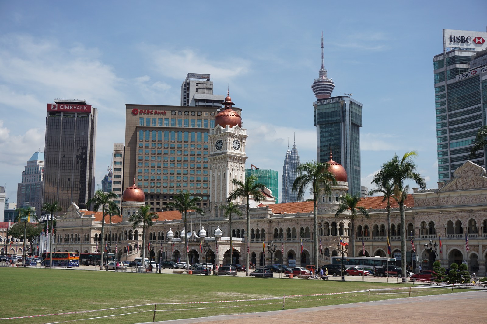 Sultan Abdul Samad Building across Merdeka Square in Kuala Lumpur