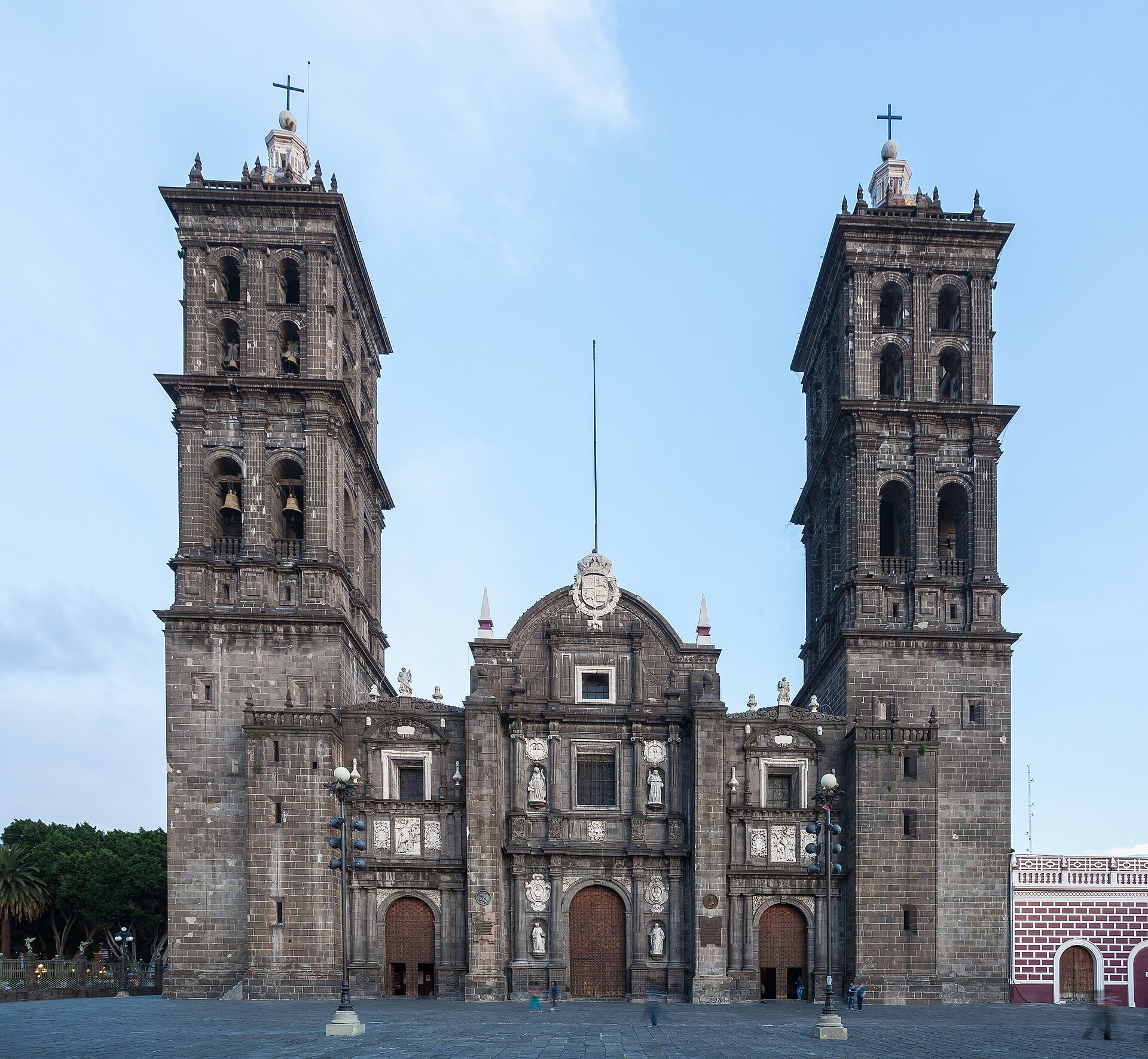 Puebla Cathedral facade
