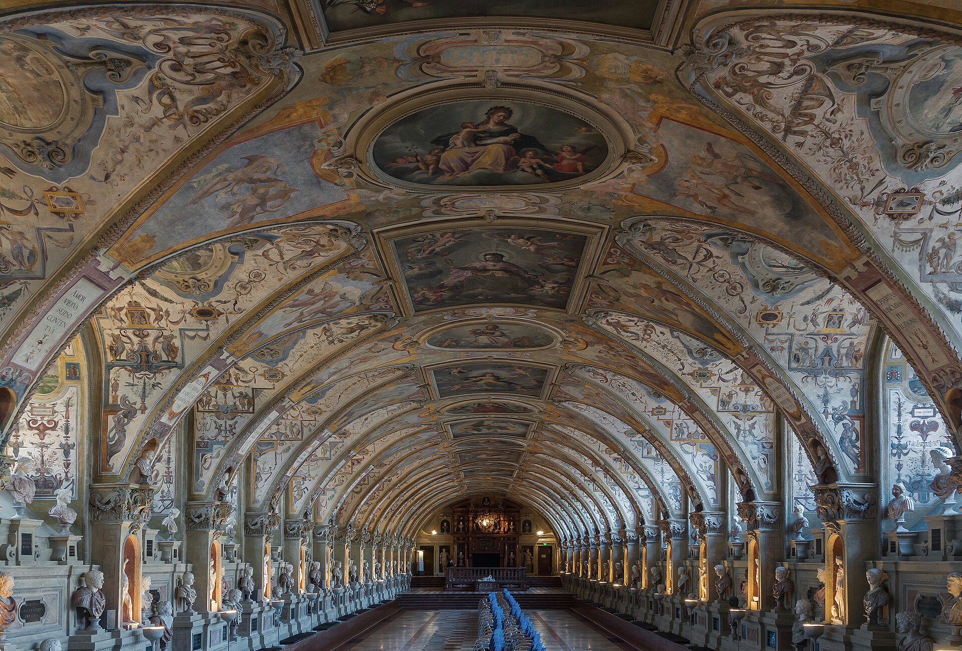 The Antiquarium hall inside the Munich Residenz palace