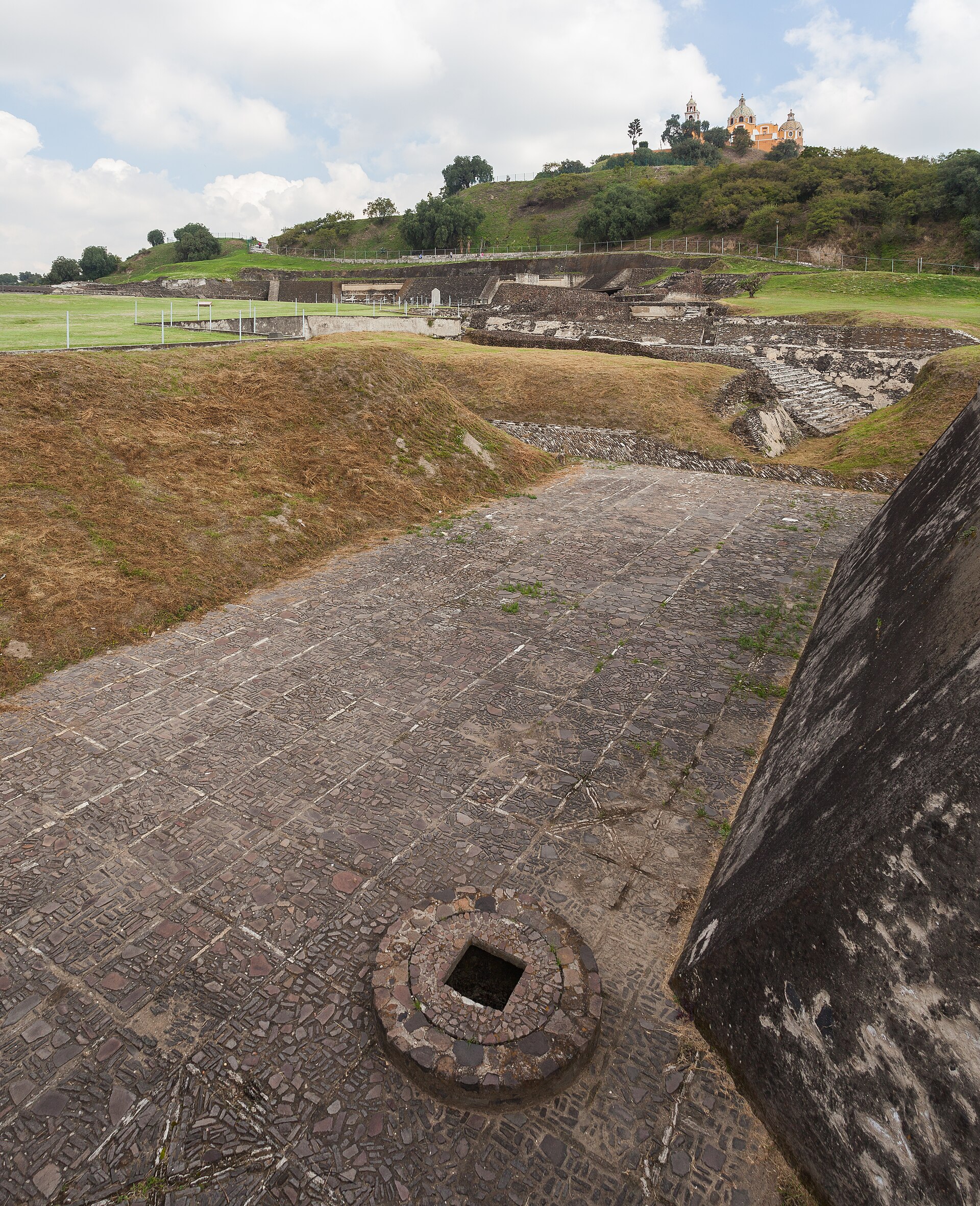 Great Pyramid of Cholula with the church of Nuestra Senora de los Remedios on top
