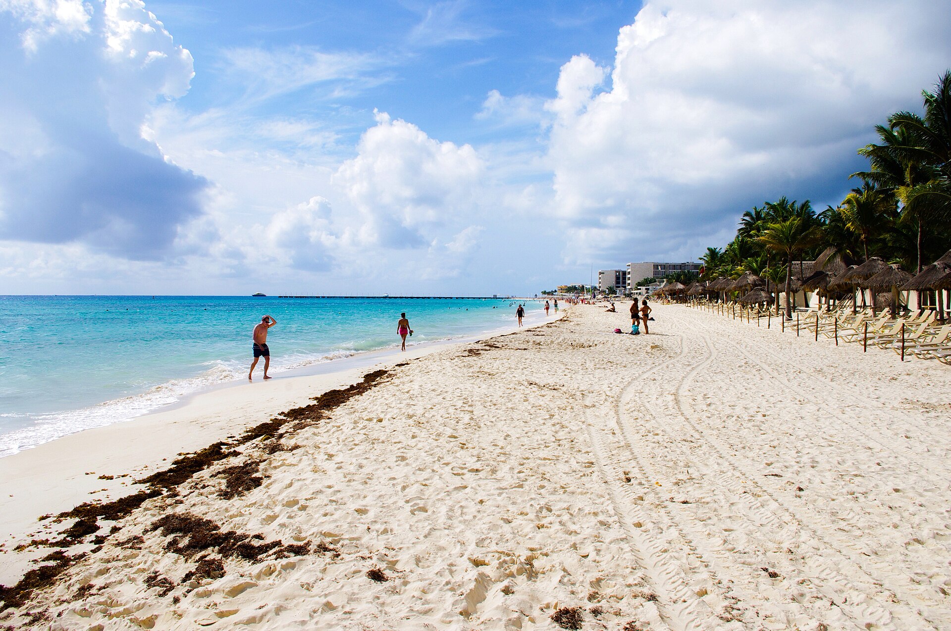 Mamitas Beach in Playa del Carmen's North End