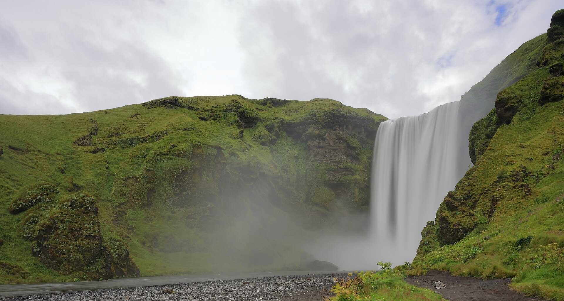 Skogafoss waterfall on Iceland's South Coast