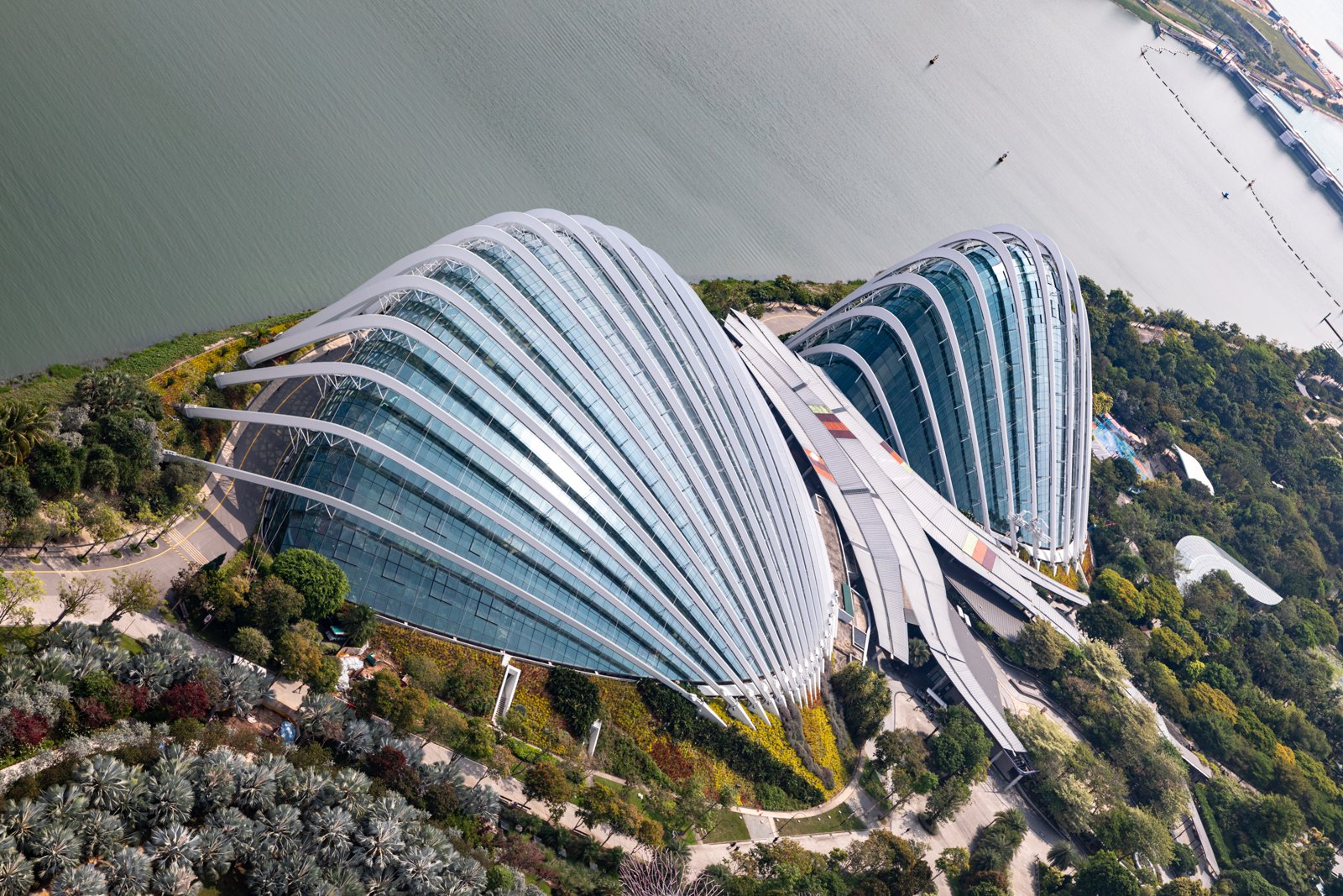 View over Gardens by the Bay from Marina Bay Sands, Singapore