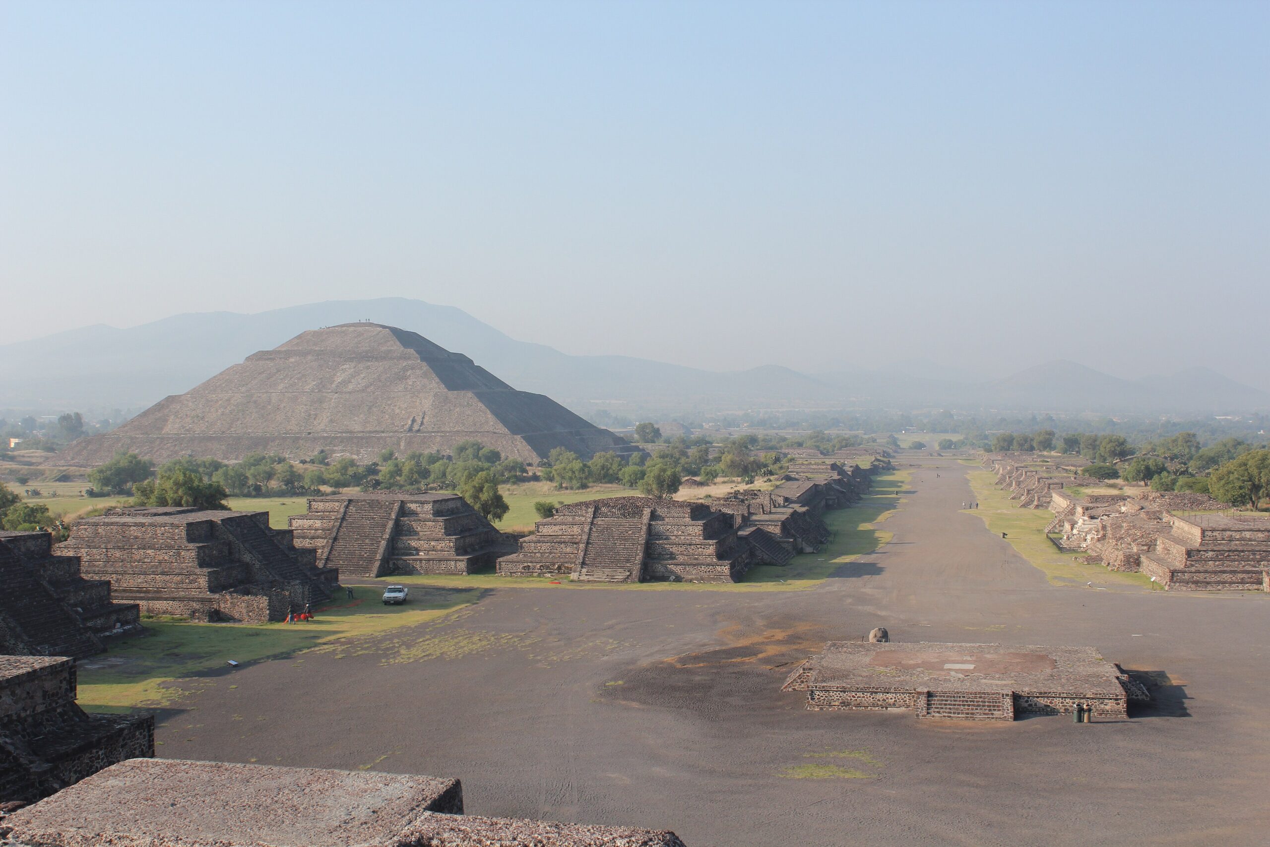 The Pyramid of the Sun and the Avenue of the Dead at Teotihuacan