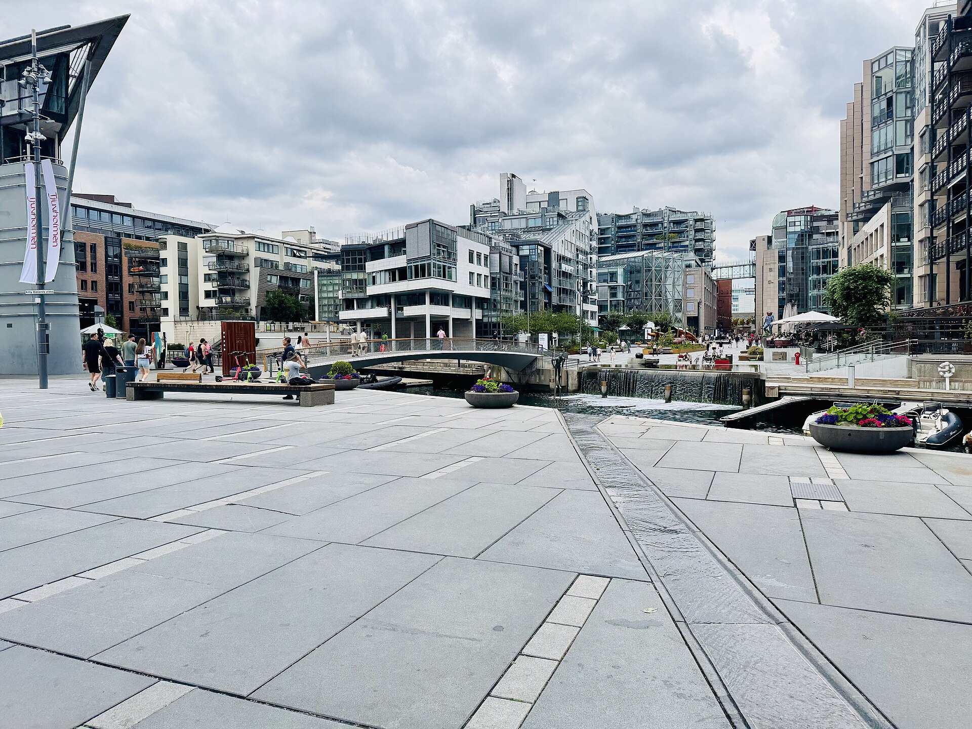 The waterfront promenade at Aker Brygge, Oslo