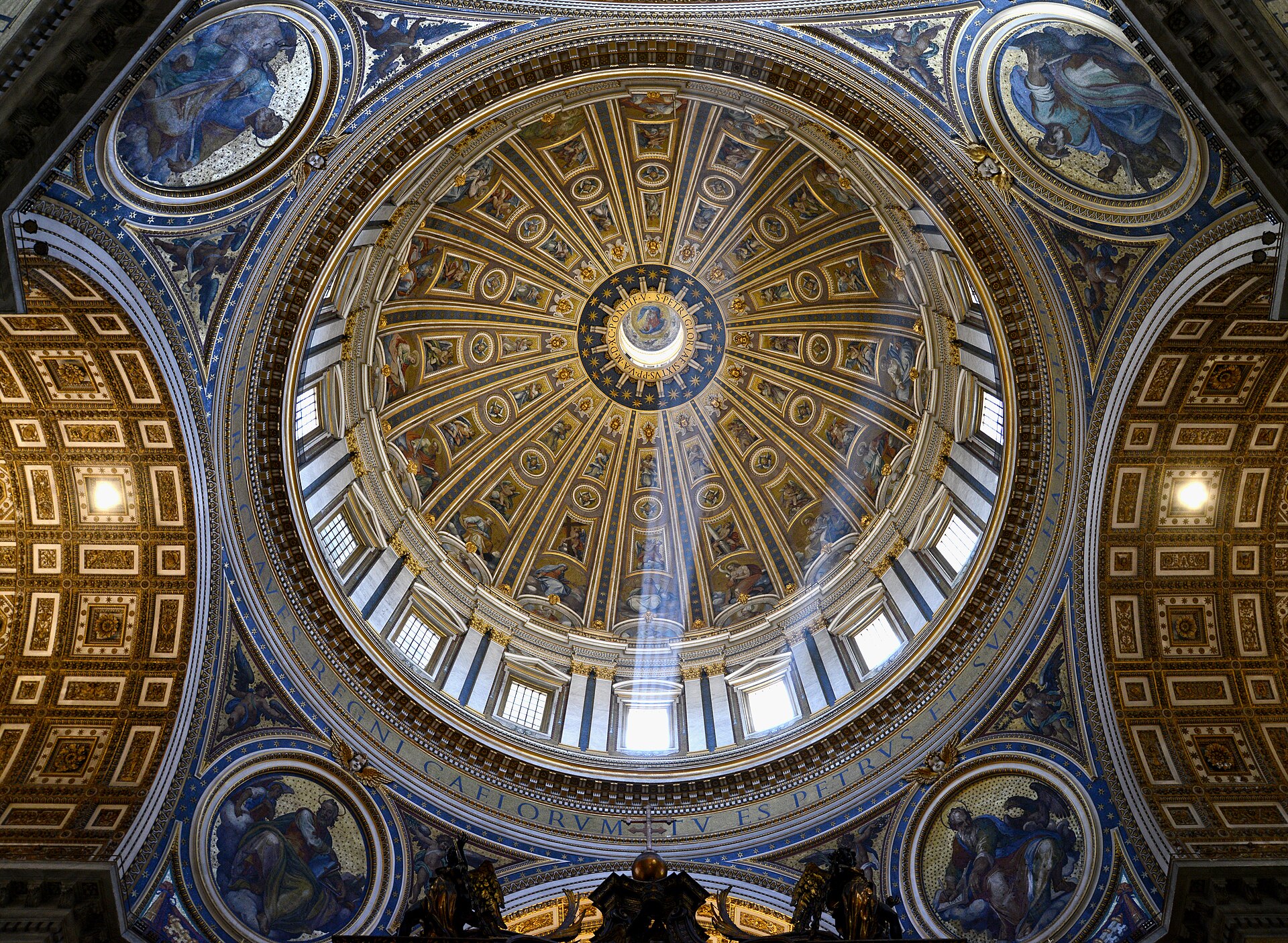 St. Peter's Basilica and its dome in Vatican City, Rome