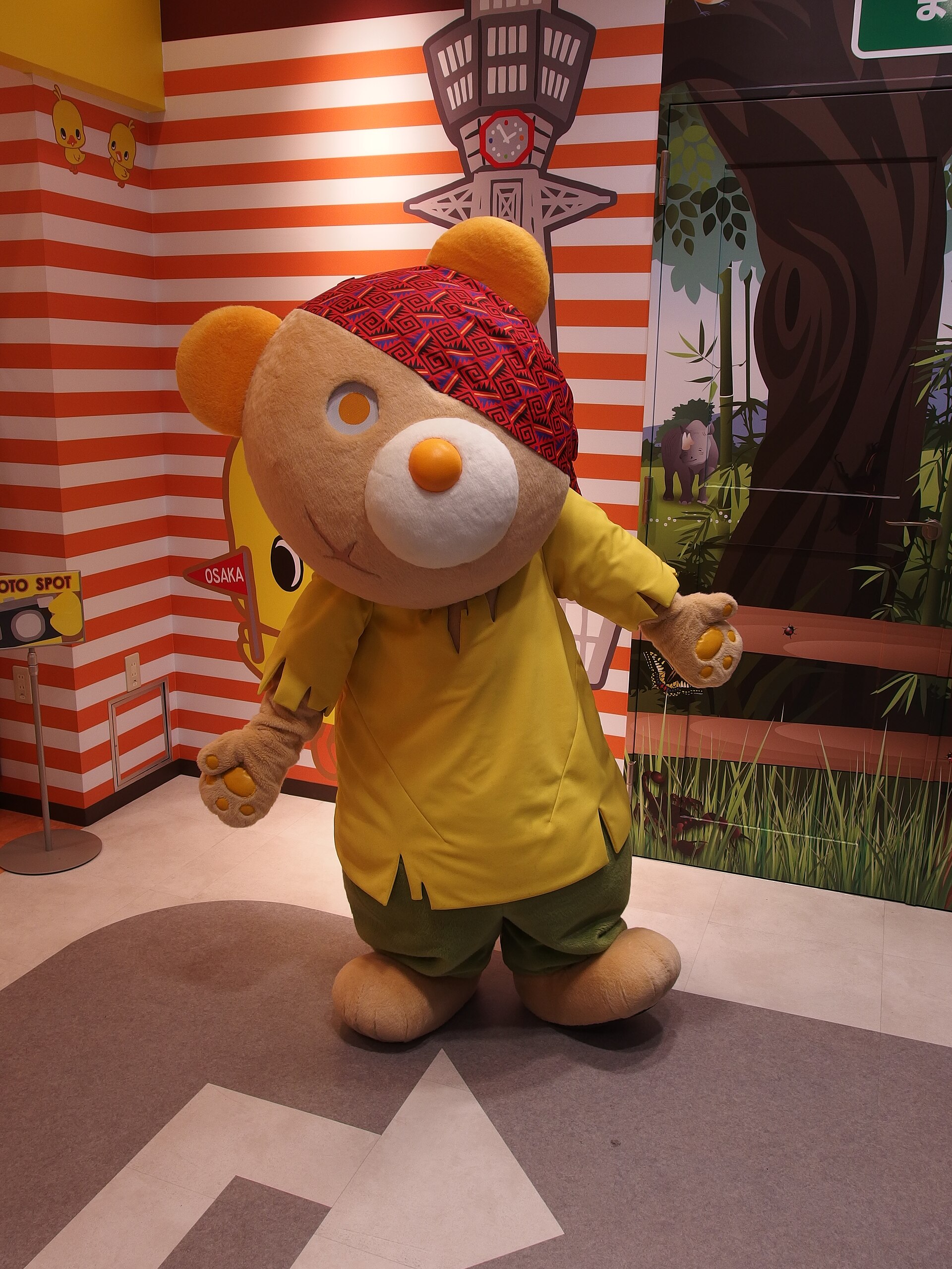 Mascot at Tsutenkaku Tower in Shinsekai, Osaka