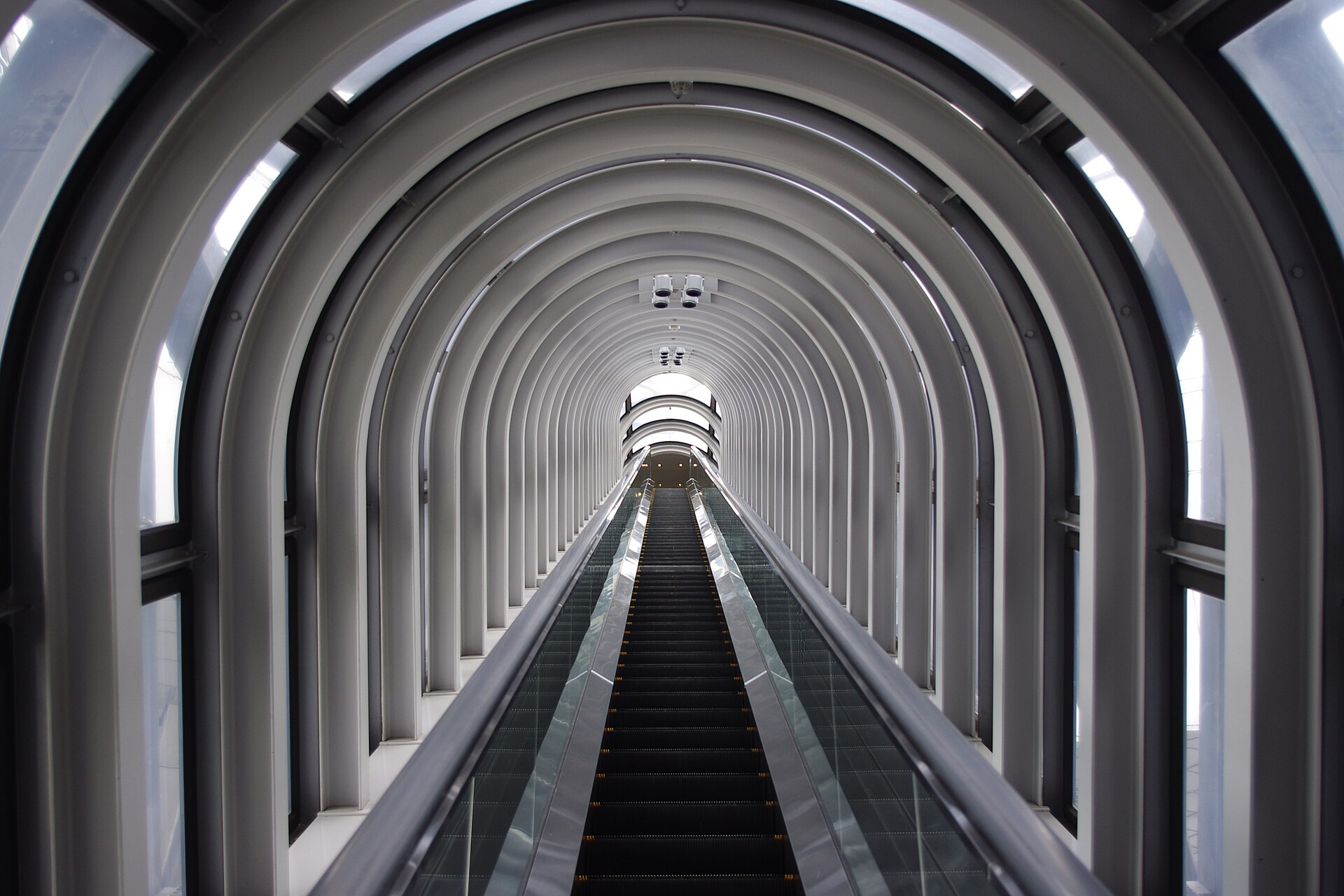 Escalator at Umeda Sky Building in Osaka